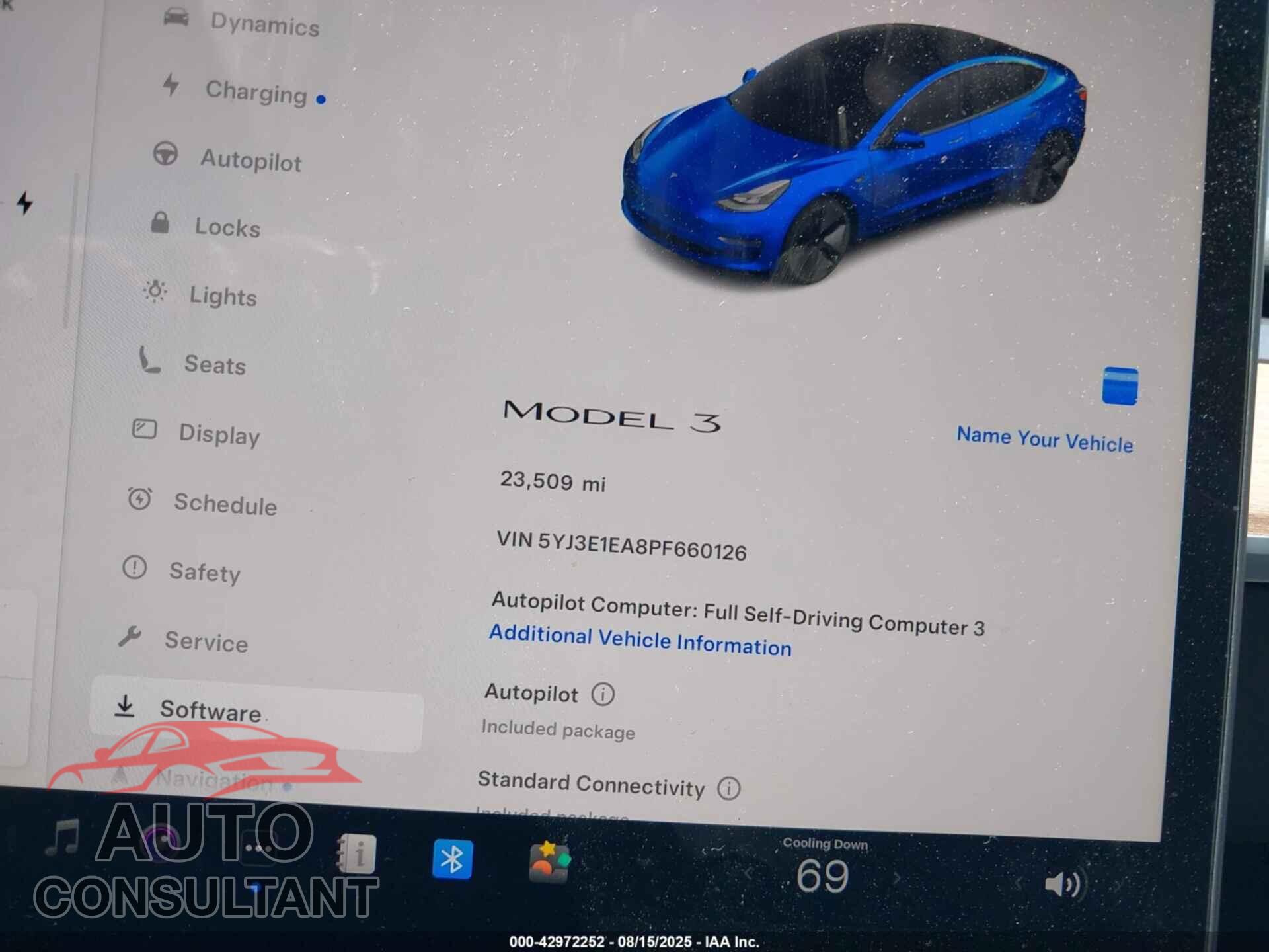 TESLA MODEL 3 2023 - 5YJ3E1EA8PF660126