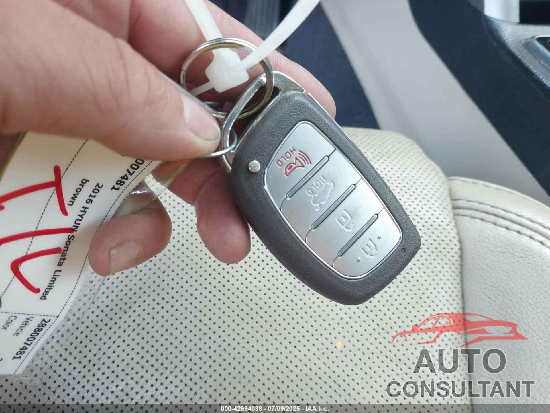 HYUNDAI SONATA 2016 - 5NPE34AF8GH284482