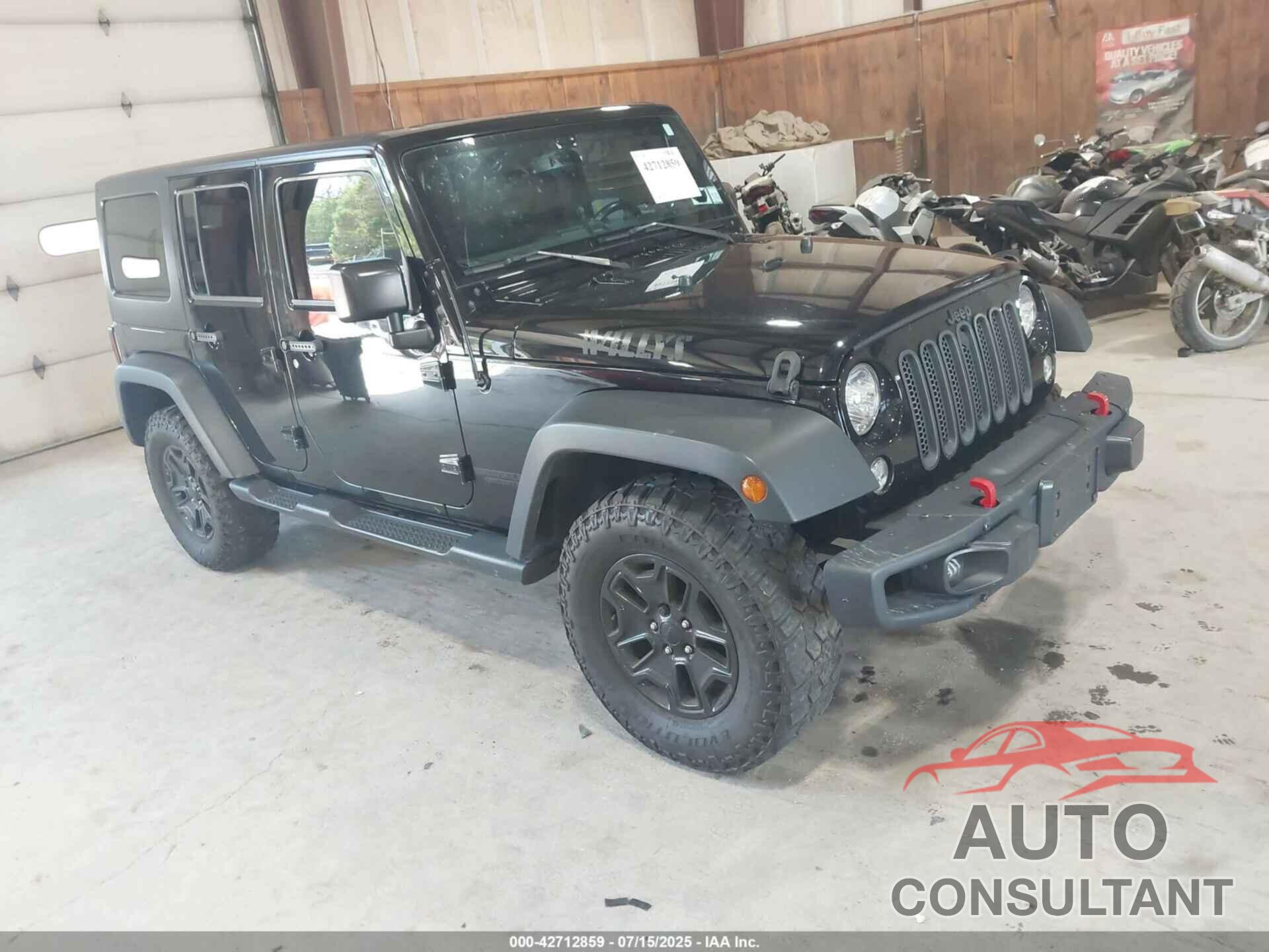 JEEP WRANGLER UNLIMITED 2017 - 1C4HJWDG2HL557576
