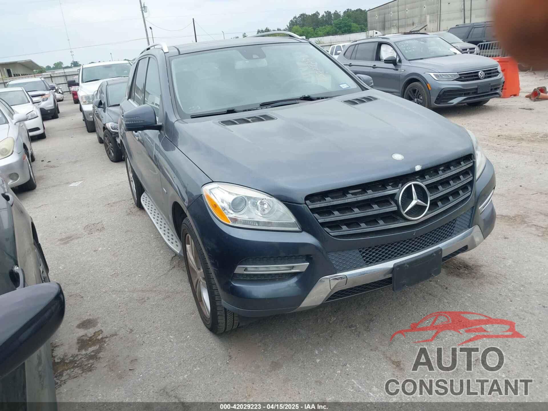 MERCEDES-BENZ ML 350 BLUETEC 2012 - 4JGDA2EB1CA053238