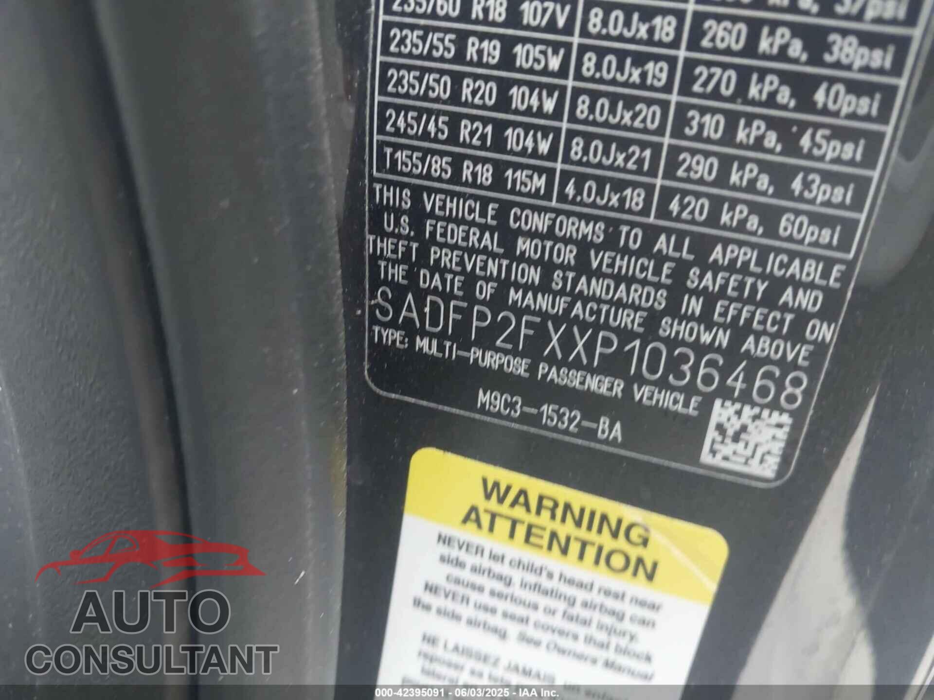 JAGUAR E-PACE 2023 - SADFP2FXXP1036468