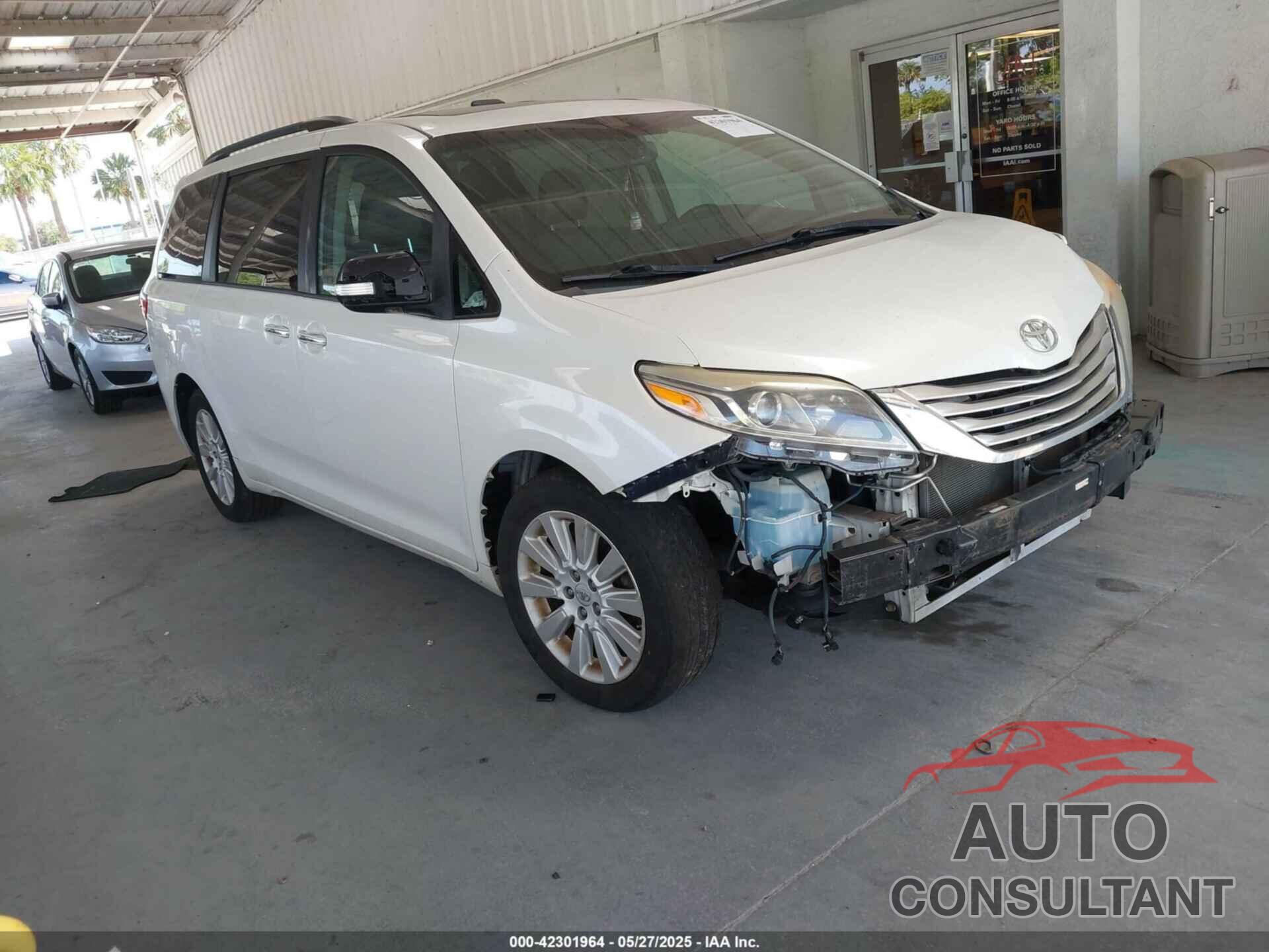 TOYOTA SIENNA 2015 - 5TDDK3DC5FS095906
