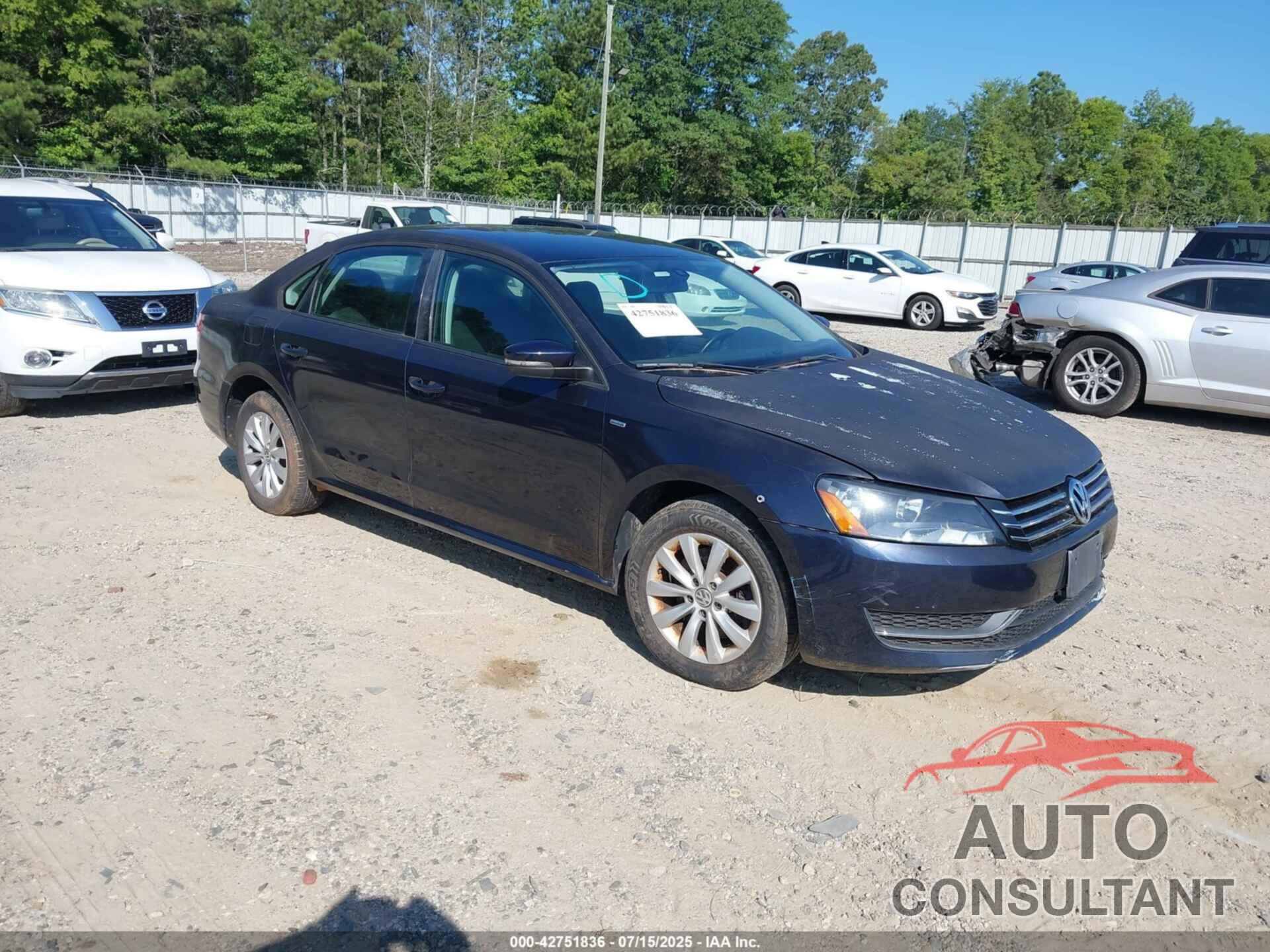 VOLKSWAGEN PASSAT 2014 - 1VWAT7A37EC063824
