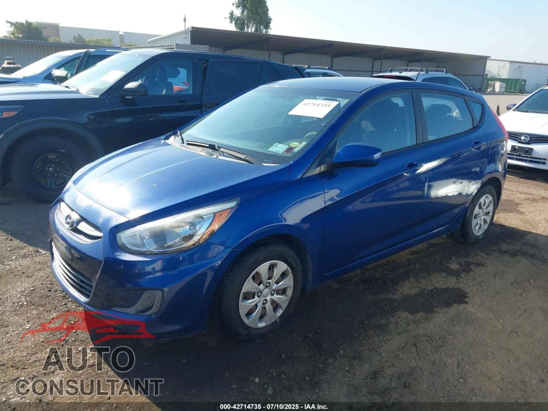 HYUNDAI ACCENT 2016 - KMHCT5AE5GU251686
