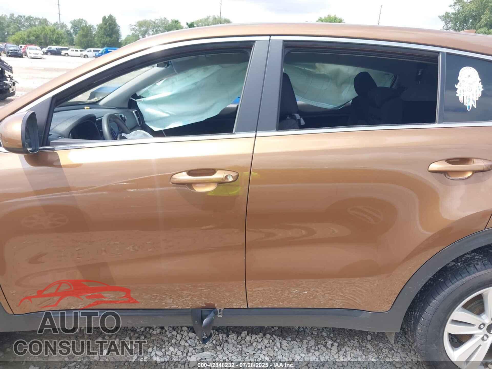 KIA SPORTAGE 2017 - KNDPMCAC2H7236892