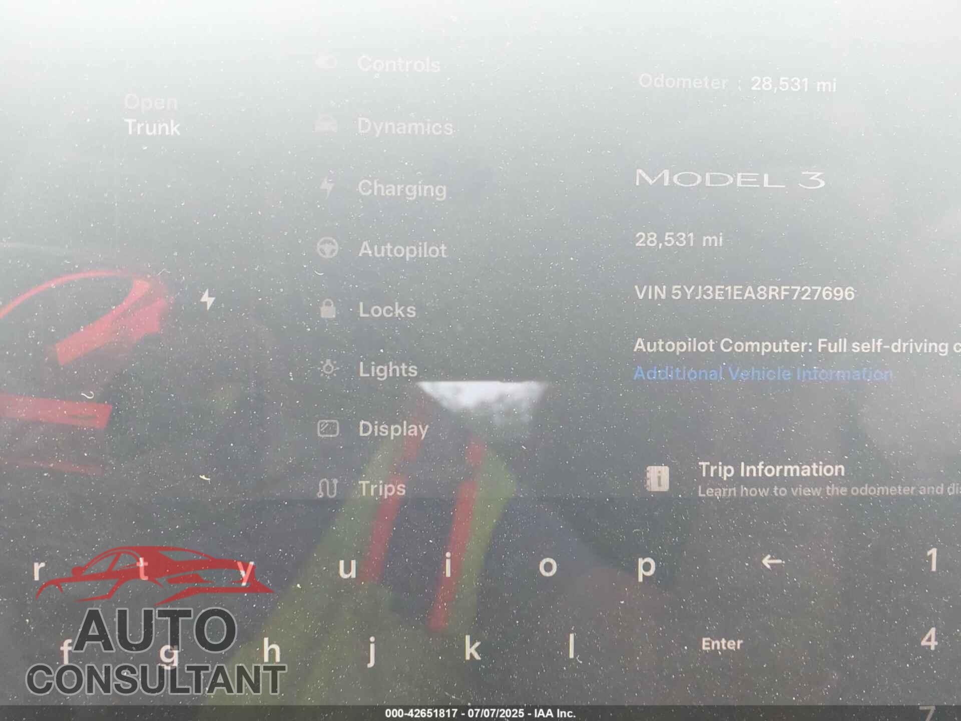 TESLA MODEL 3 2024 - 5YJ3E1EA8RF727696