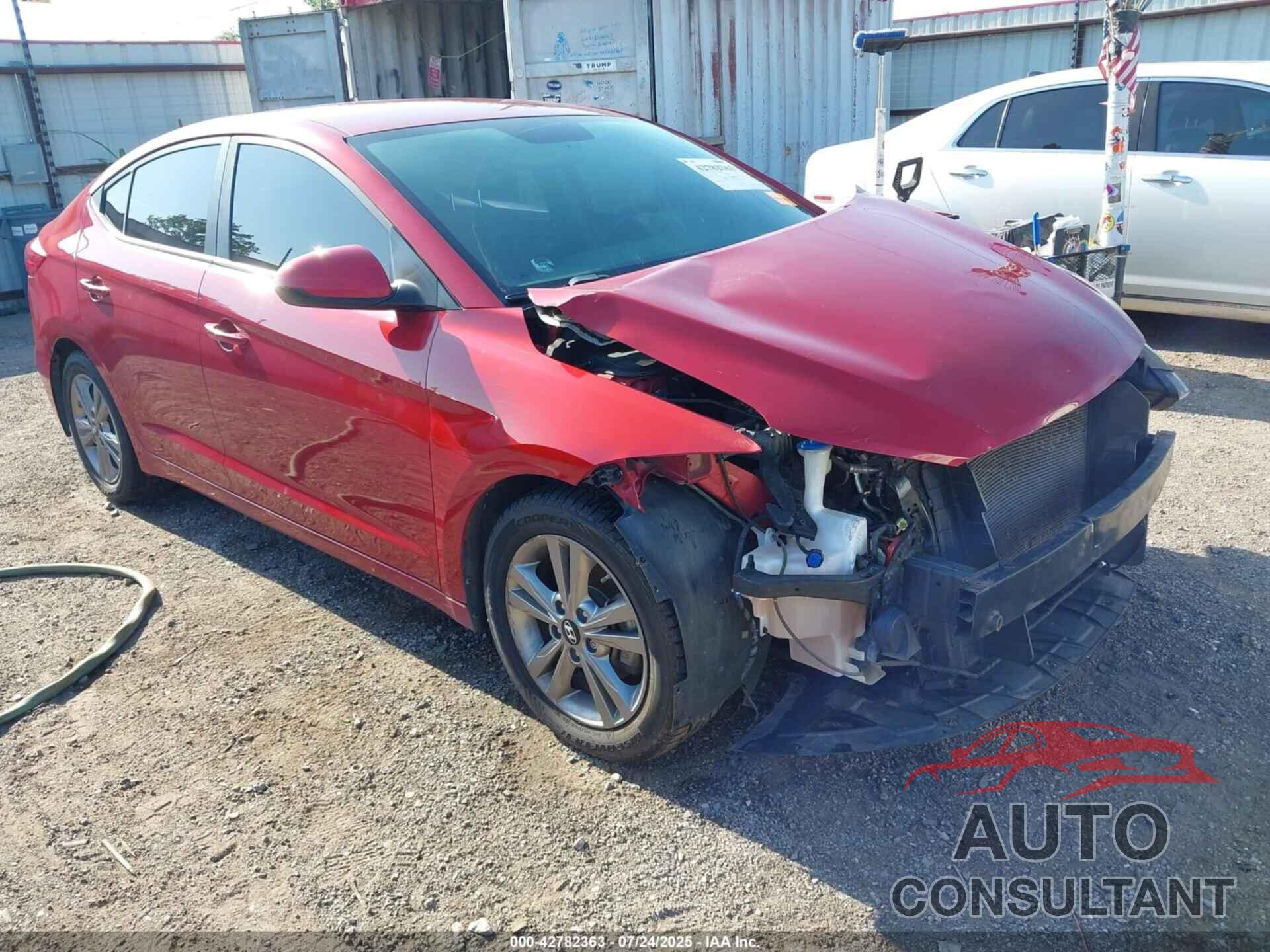 HYUNDAI ELANTRA 2017 - KMHD84LF7HU141553