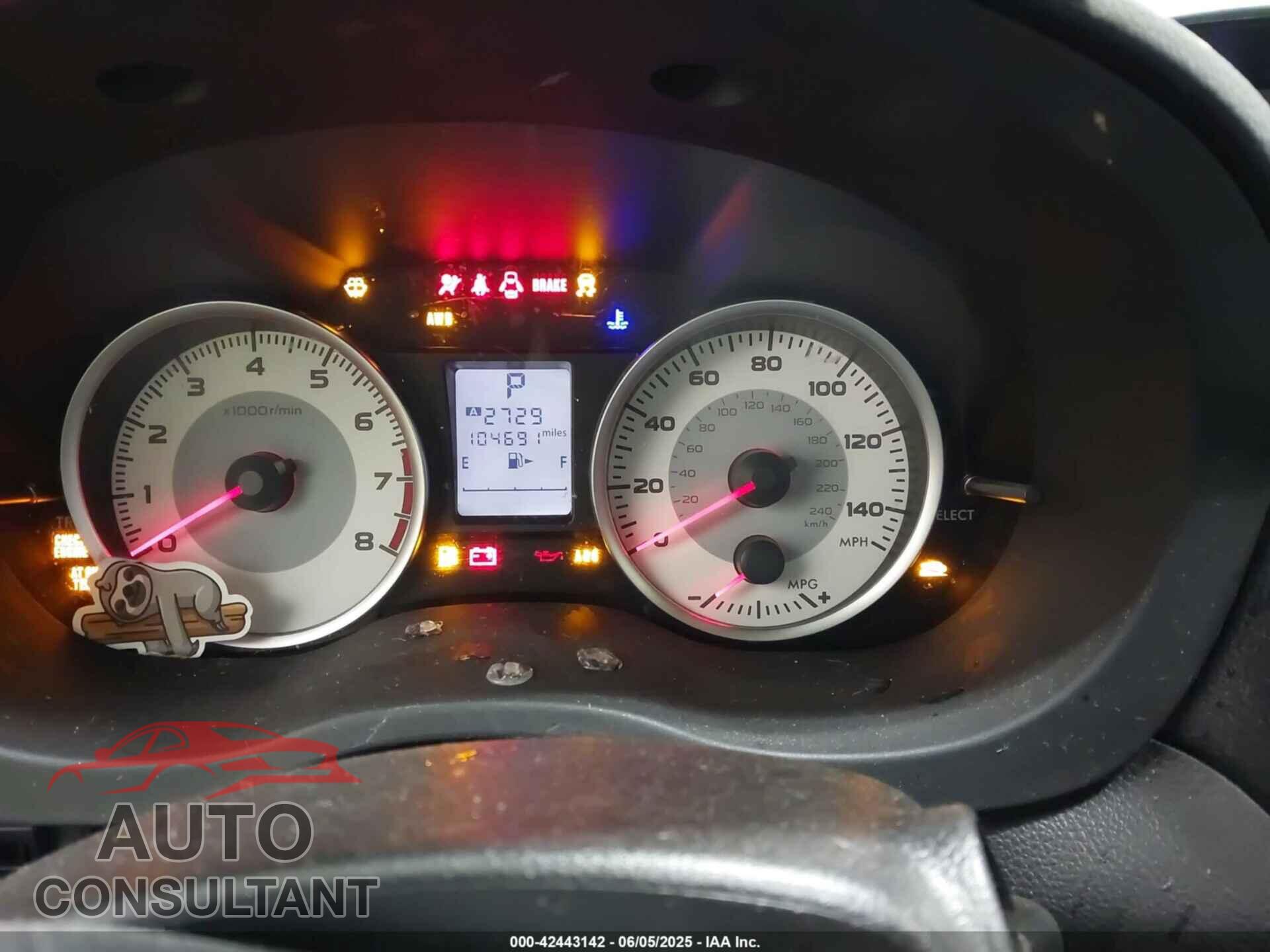 SUBARU IMPREZA 2014 - JF1GPAC6XE8290200