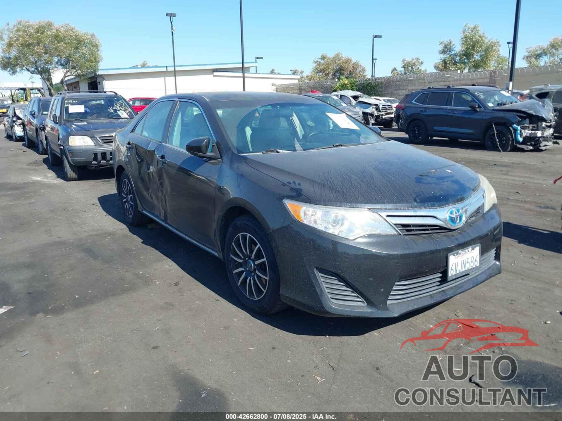 TOYOTA CAMRY HYBRID 2012 - 4T1BD1FK7CU012988