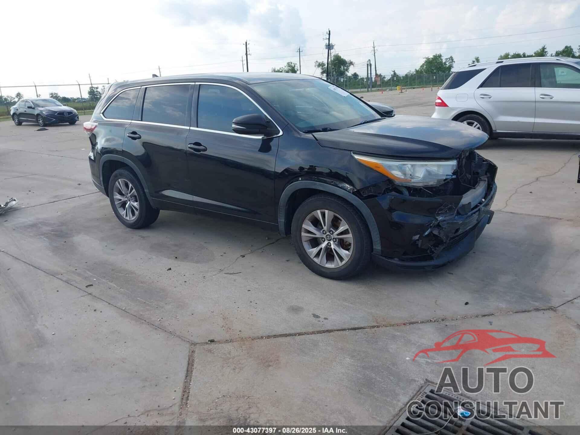 TOYOTA HIGHLANDER 2016 - 5TDZKRFH5GS180943
