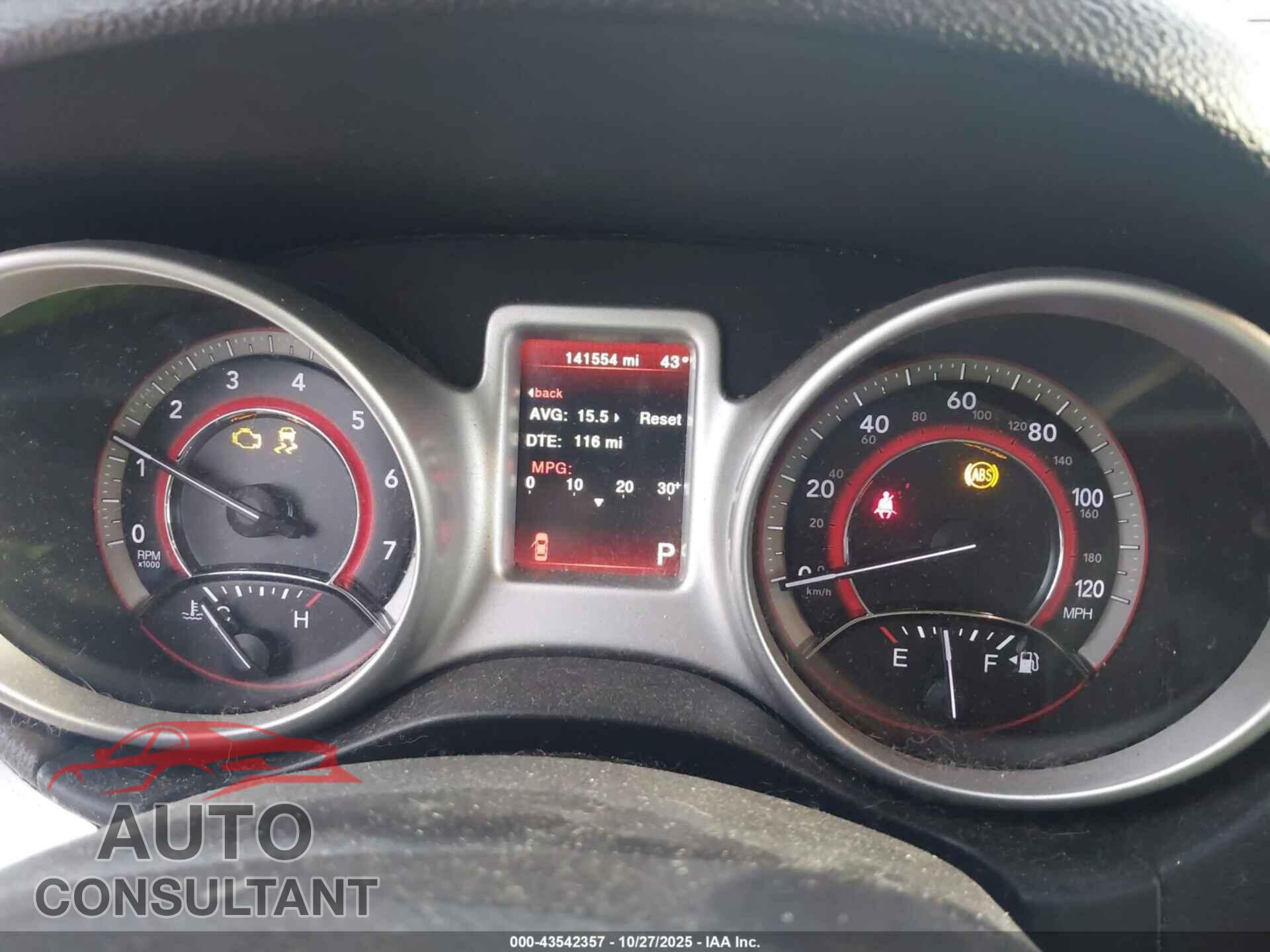 DODGE JOURNEY 2017 - 3C4PDCAB1HT545398