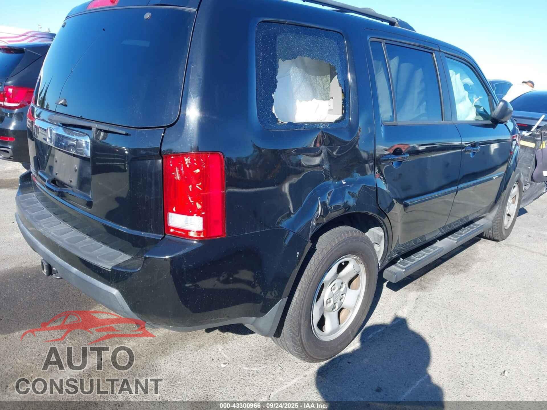 HONDA PILOT 2011 - 5FNYF3H29BB007767