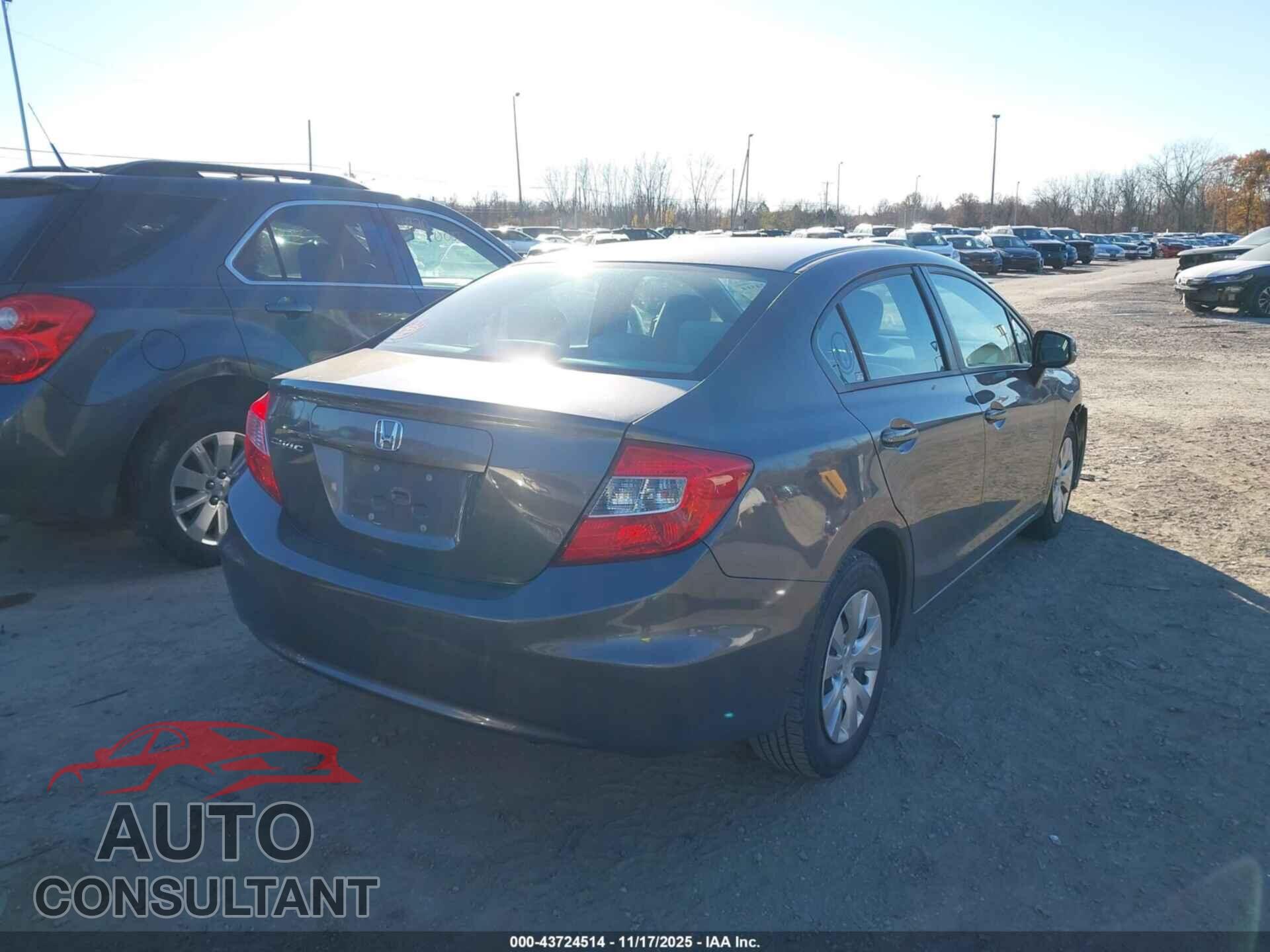 HONDA CIVIC 2012 - 19XFB2F52CE080321