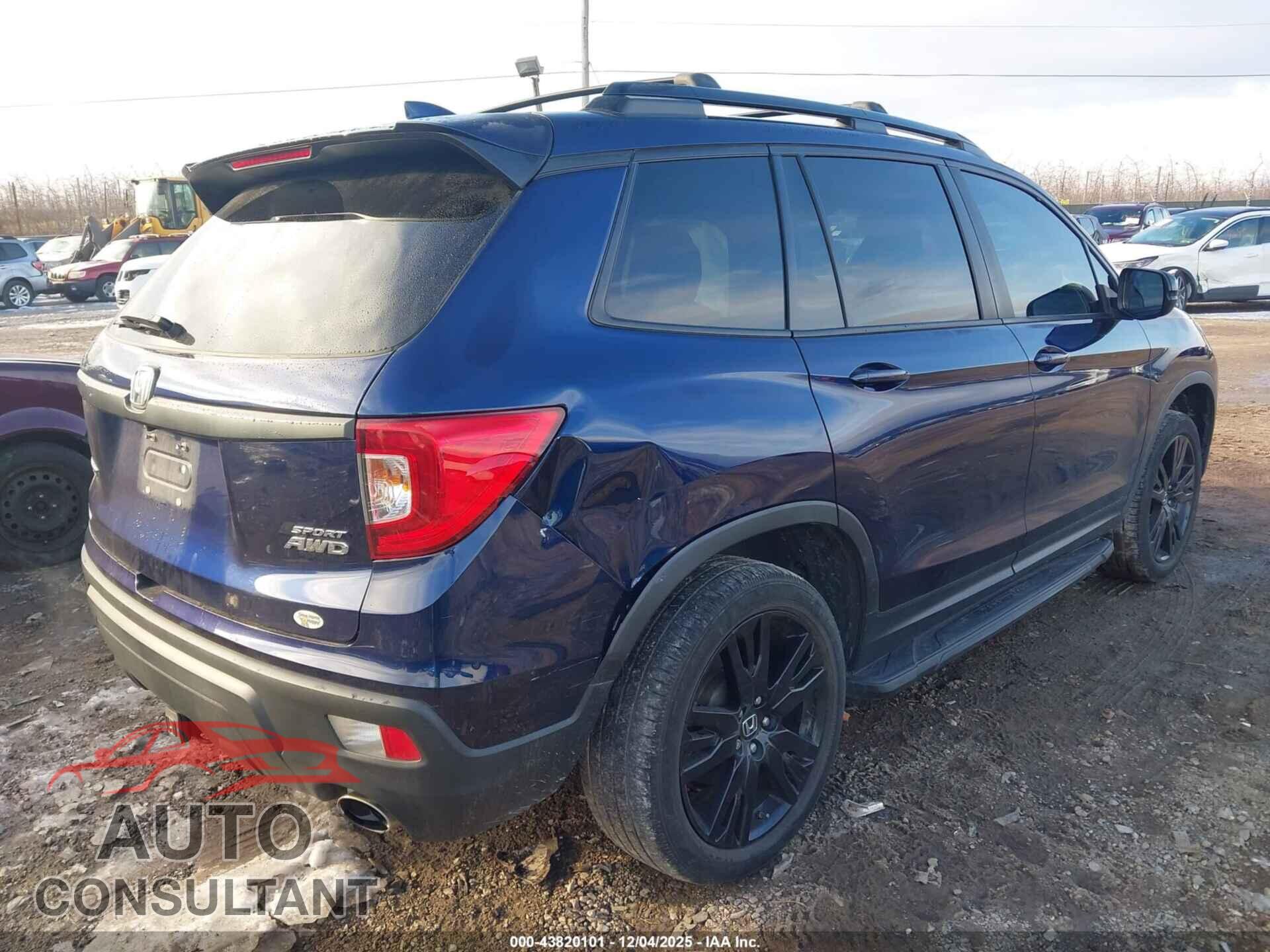 HONDA PASSPORT 2019 - 5FNYF8H21KB013169
