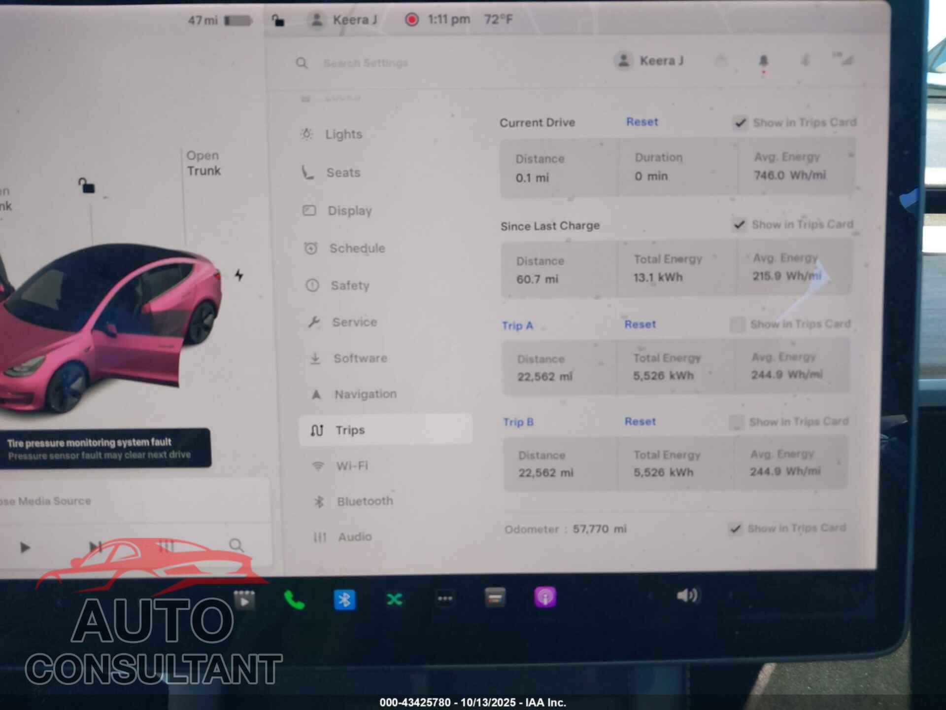 TESLA MODEL 3 2021 - 5YJ3E1EA2MF907099