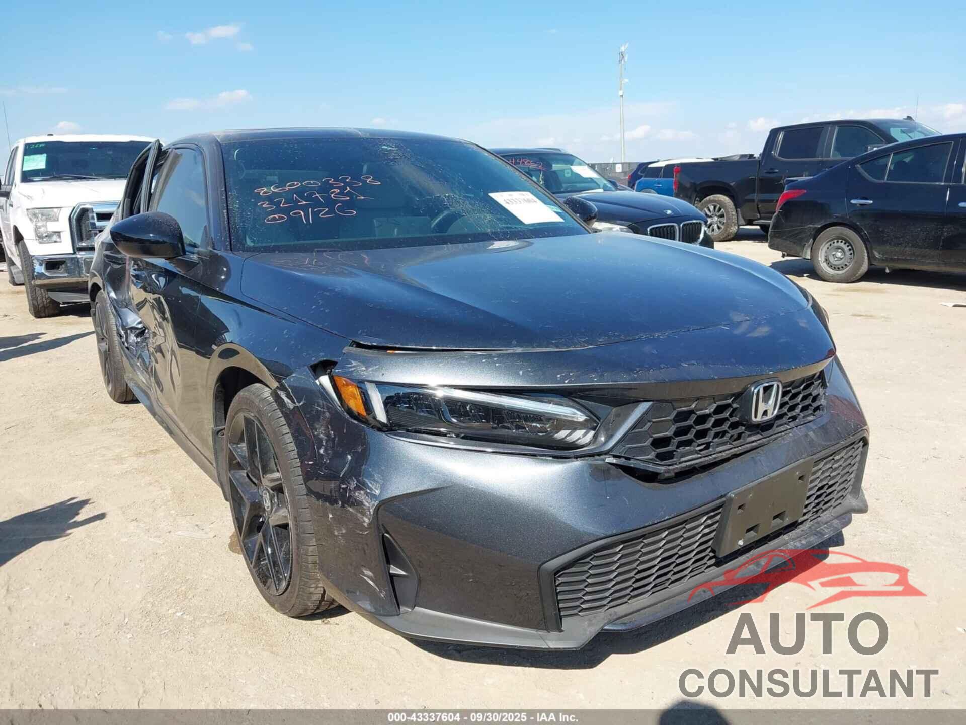 HONDA CIVIC HYBRID 2025 - 2HGFE4F82SH321781