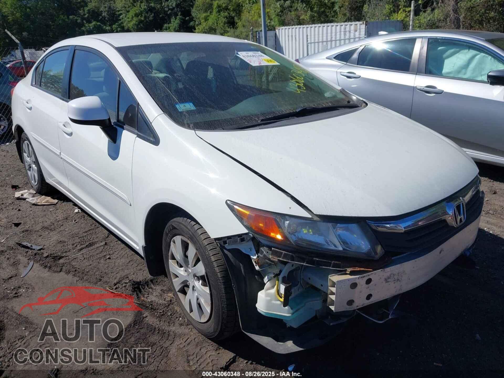 HONDA CIVIC 2012 - 2HGFB2F53CH558381