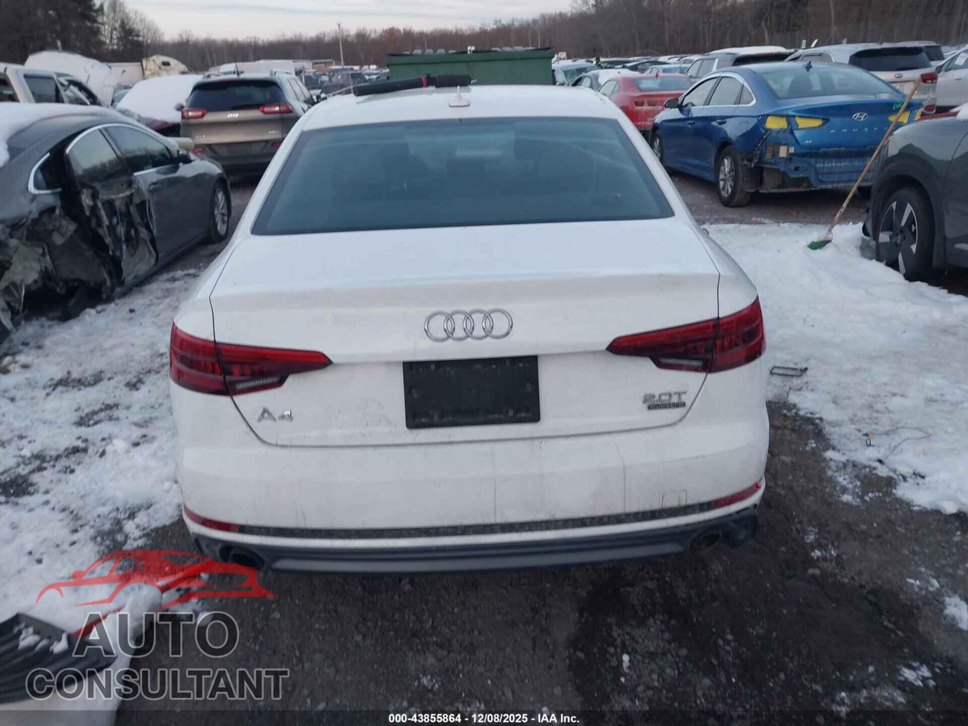 AUDI A4 2017 - WAUDNAF46HN054630