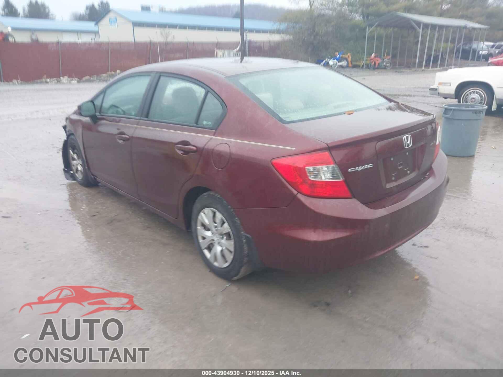 HONDA CIVIC 2012 - 19XFB2F56CE380802