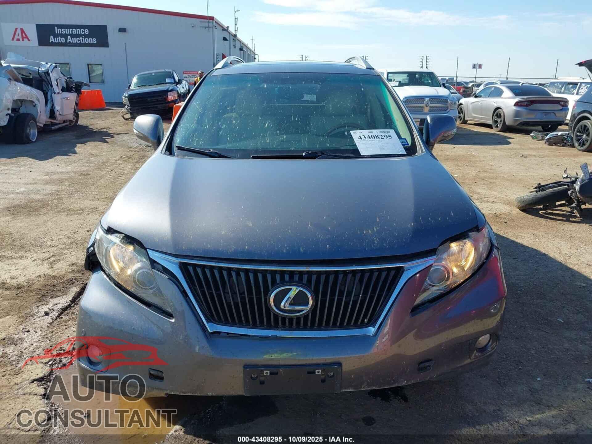 LEXUS RX 350 2012 - 2T2BK1BA4CC139116