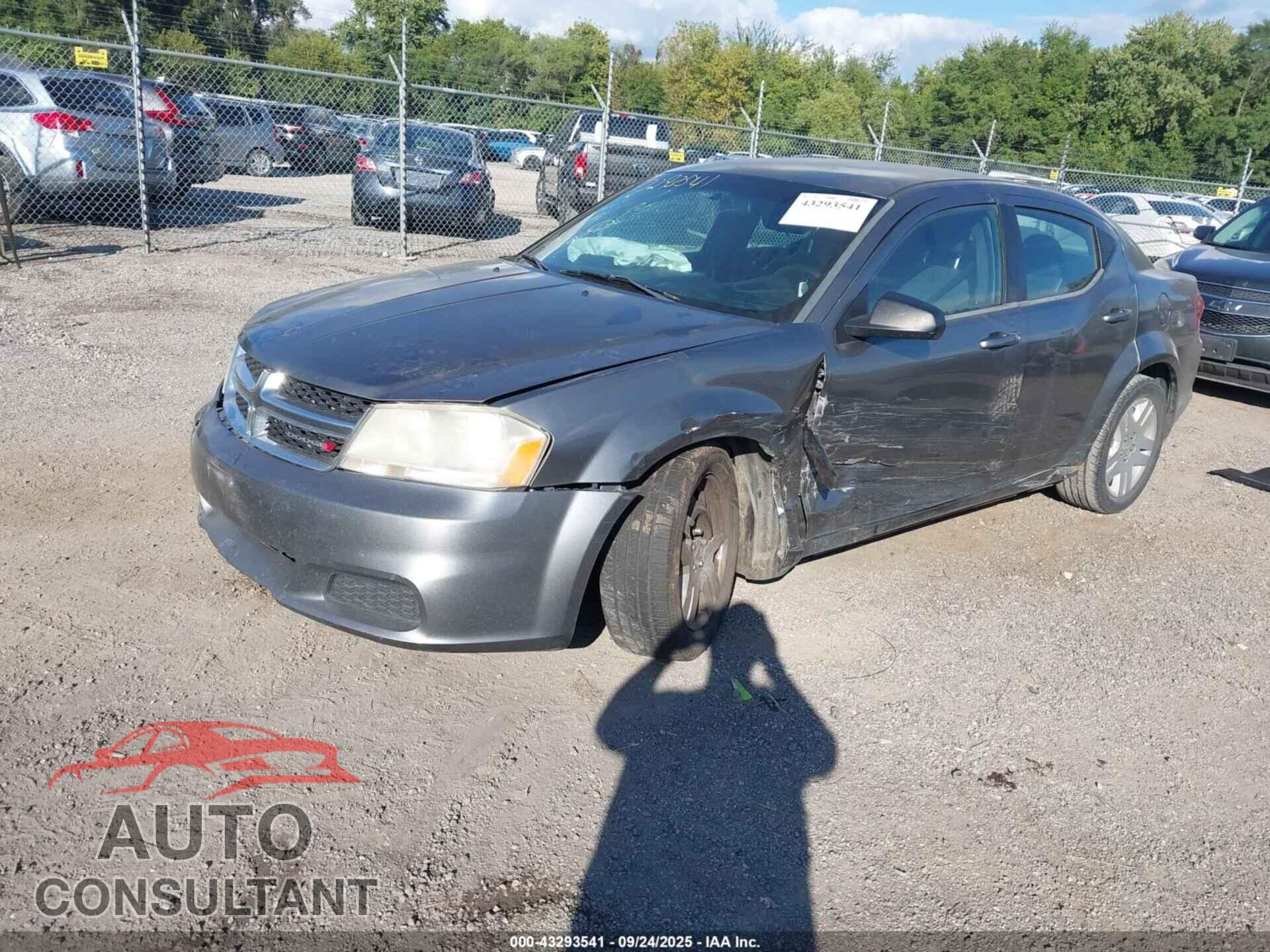 DODGE AVENGER 2013 - 1C3CDZAB2DN653691