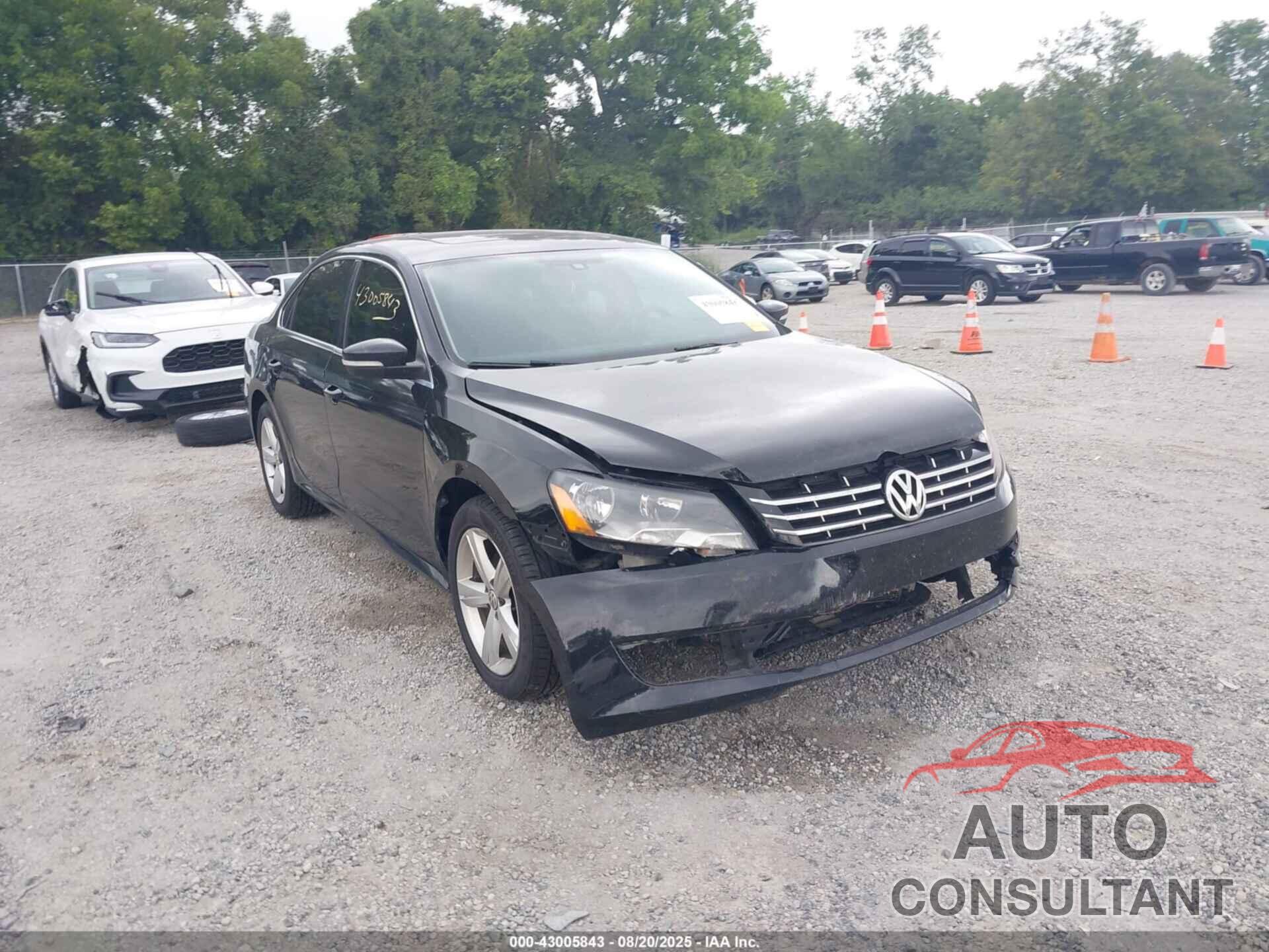 VOLKSWAGEN PASSAT 2013 - 1VWBN7A33DC074638