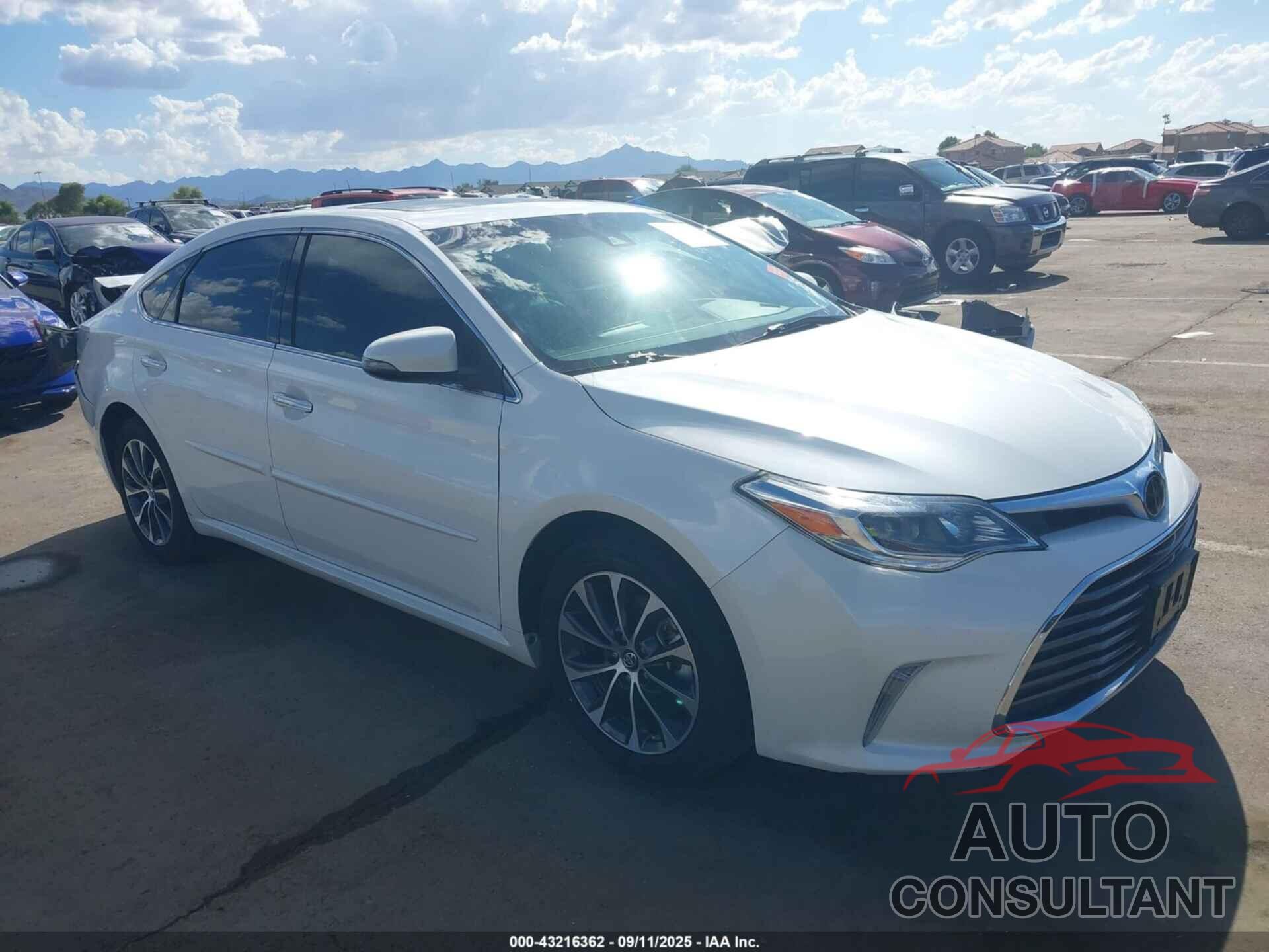 TOYOTA AVALON 2017 - 4T1BK1EBXHU262949