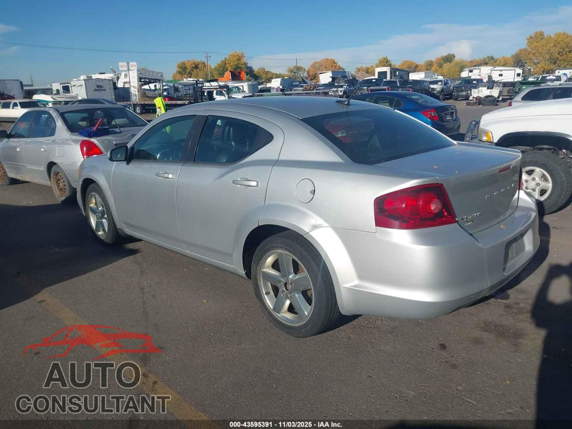 DODGE AVENGER 2011 - 1B3BD2FB8BN583488