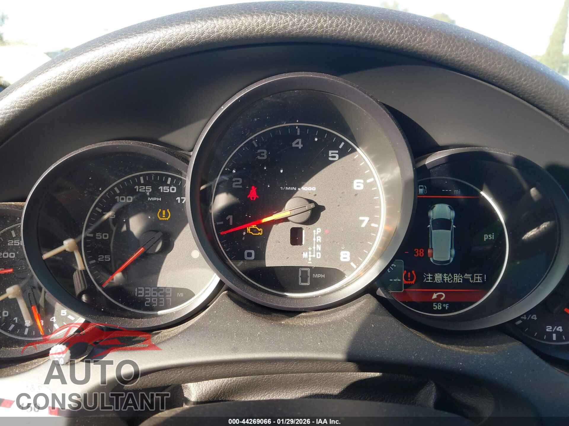 PORSCHE CAYENNE 2013 - WP1AA2A2XDLA00099