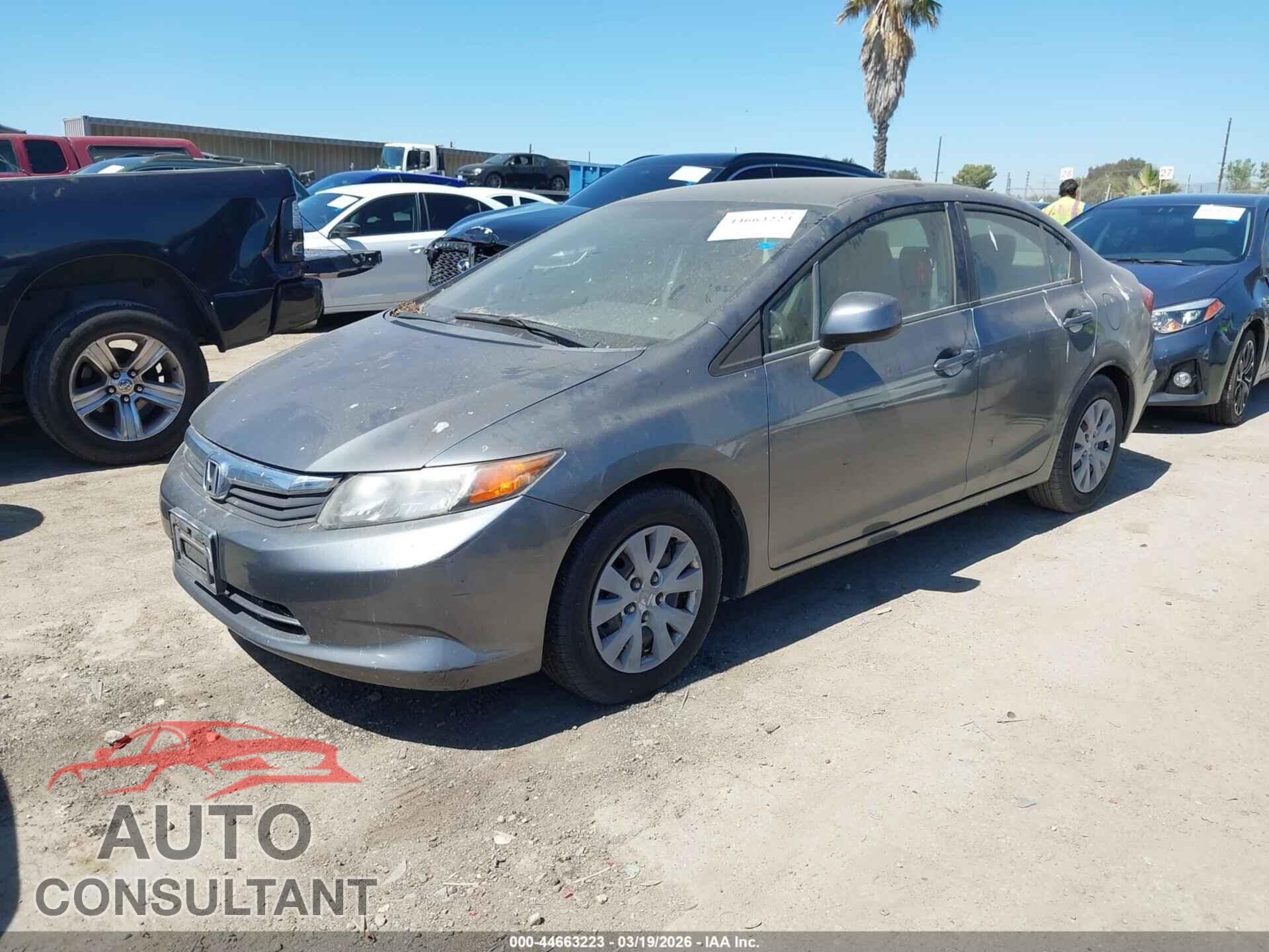 HONDA CIVIC 2012 - JHMFB2F54CS005390