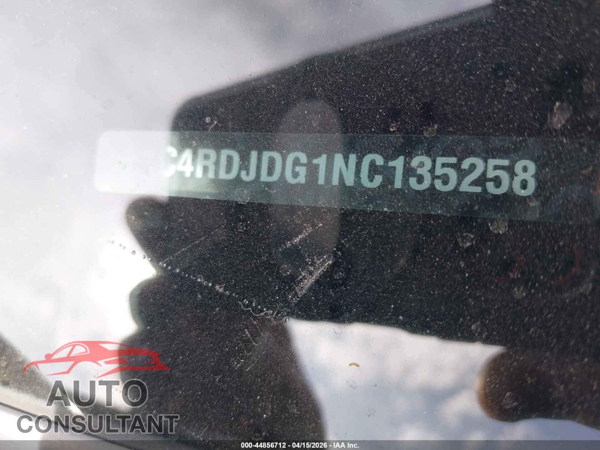 DODGE DURANGO 2022 - 1C4RDJDG1NC135258