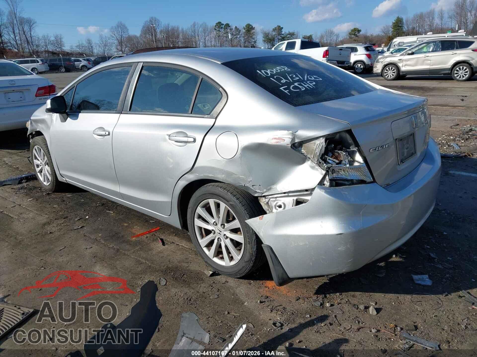 HONDA CIVIC 2012 - 19XFB2F82CE100058