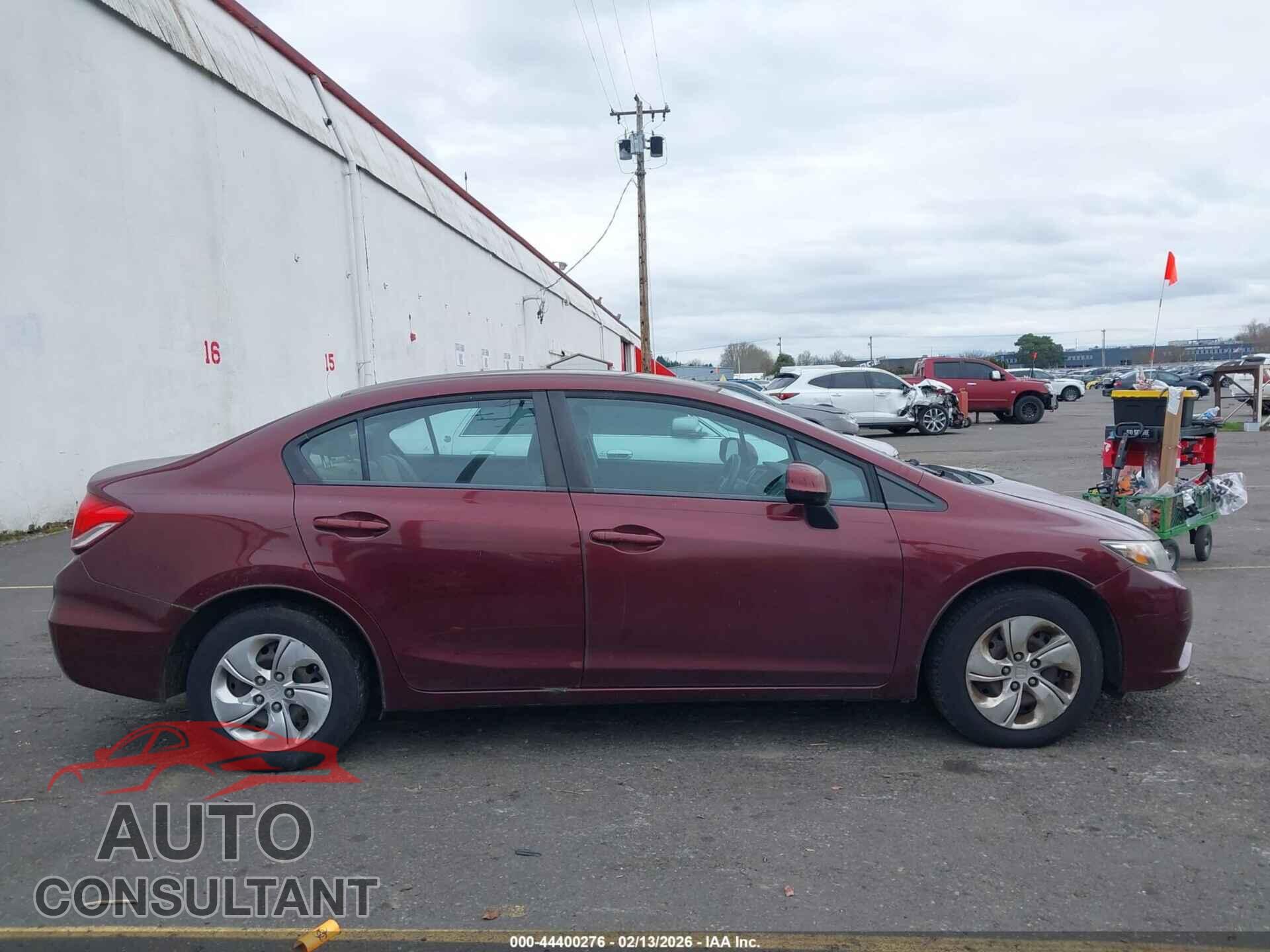 HONDA CIVIC 2013 - 19XFB2F50DE290482