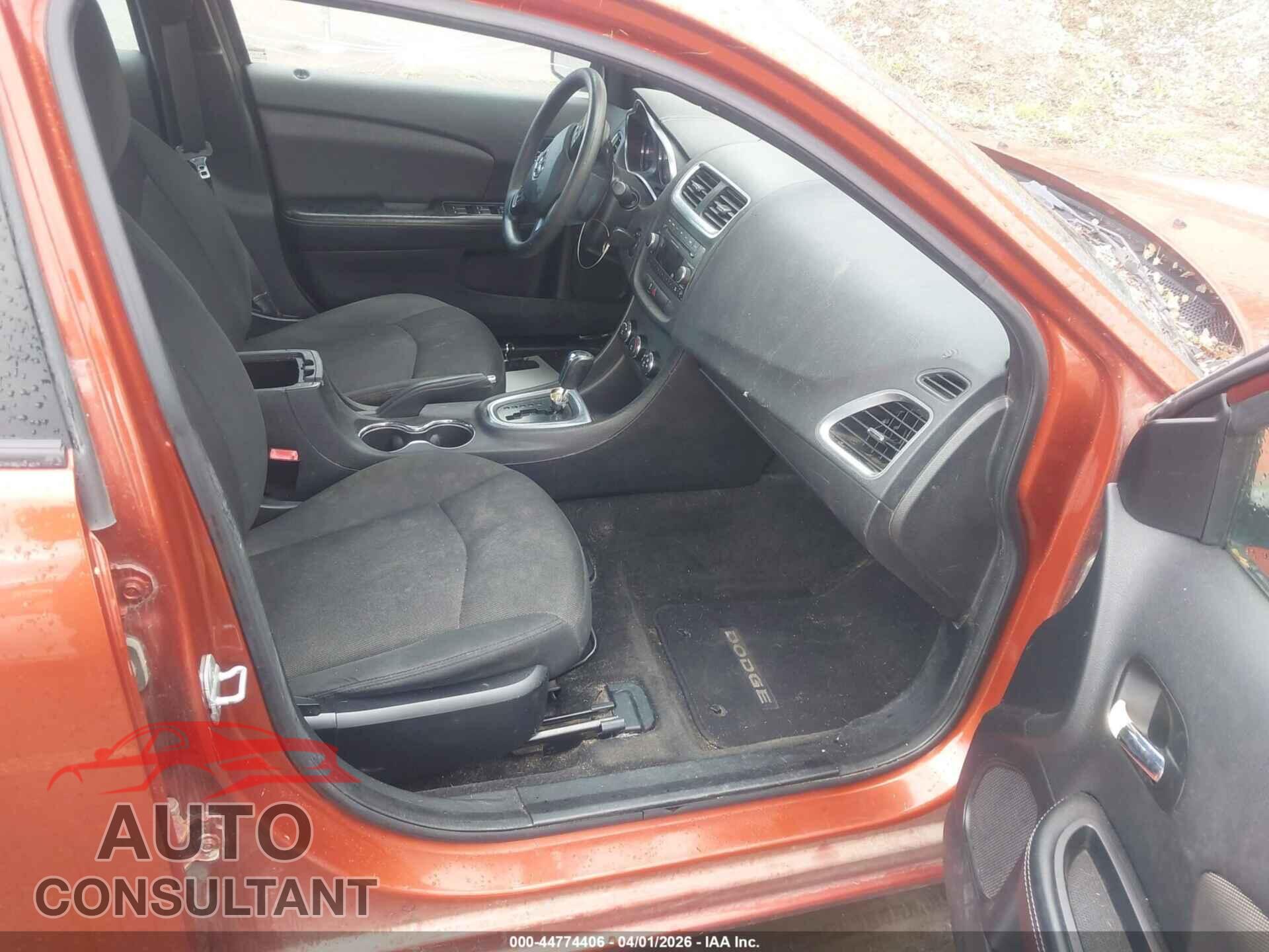 DODGE AVENGER 2012 - 1C3CDZAB0CN259668