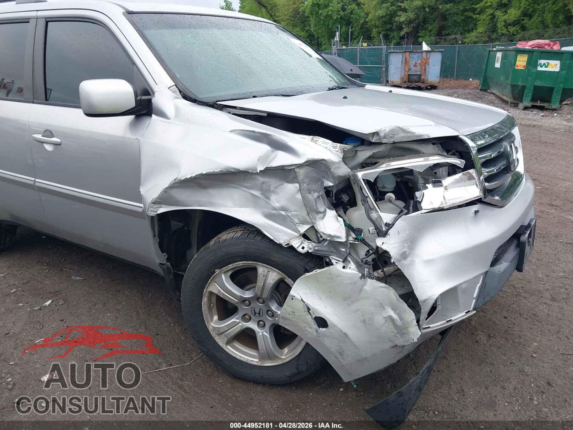 HONDA PILOT 2012 - 5FNYF4H59CB072149