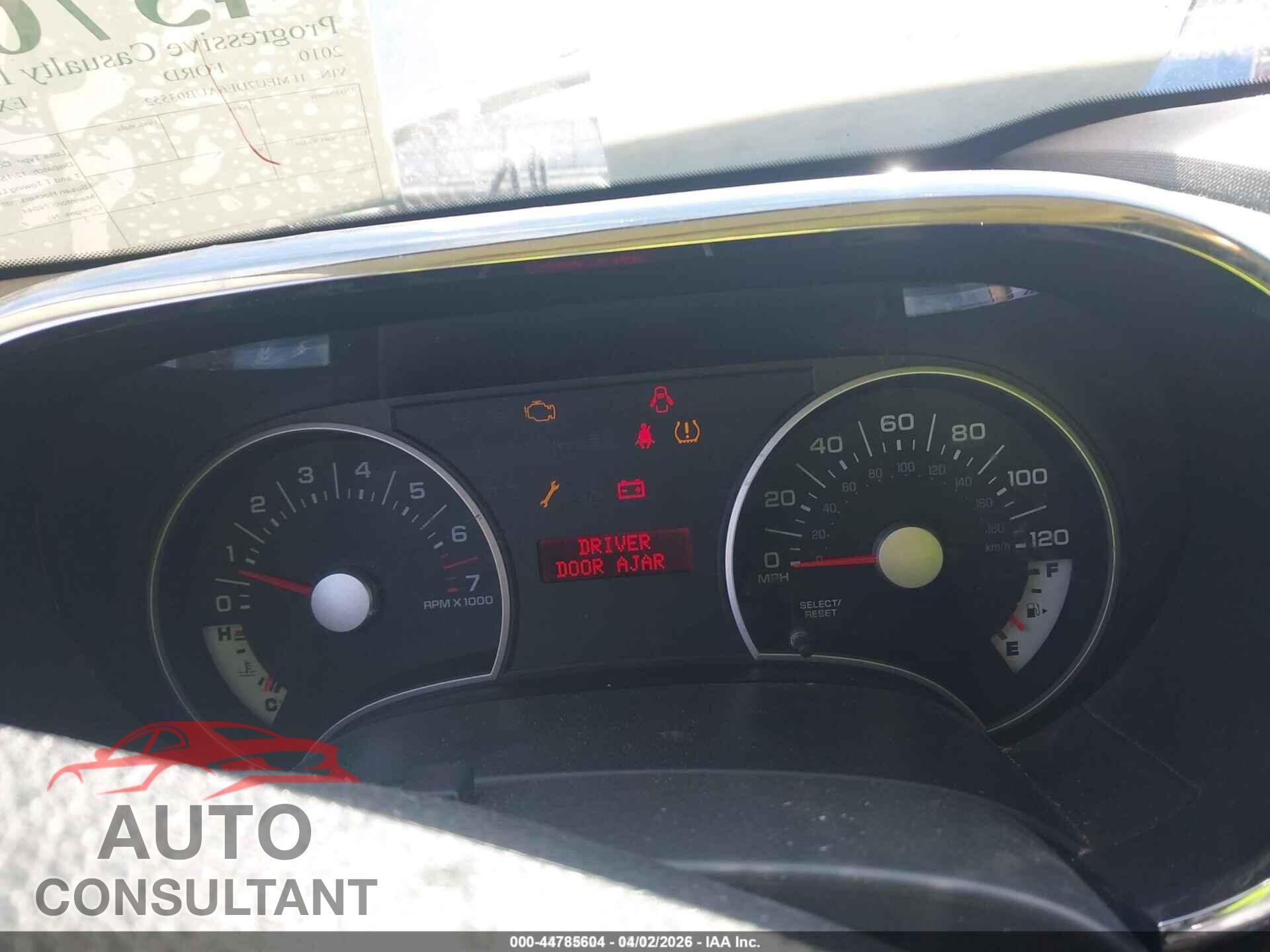 FORD EXPLORER 2010 - 1FMEU7DE6AUB03552