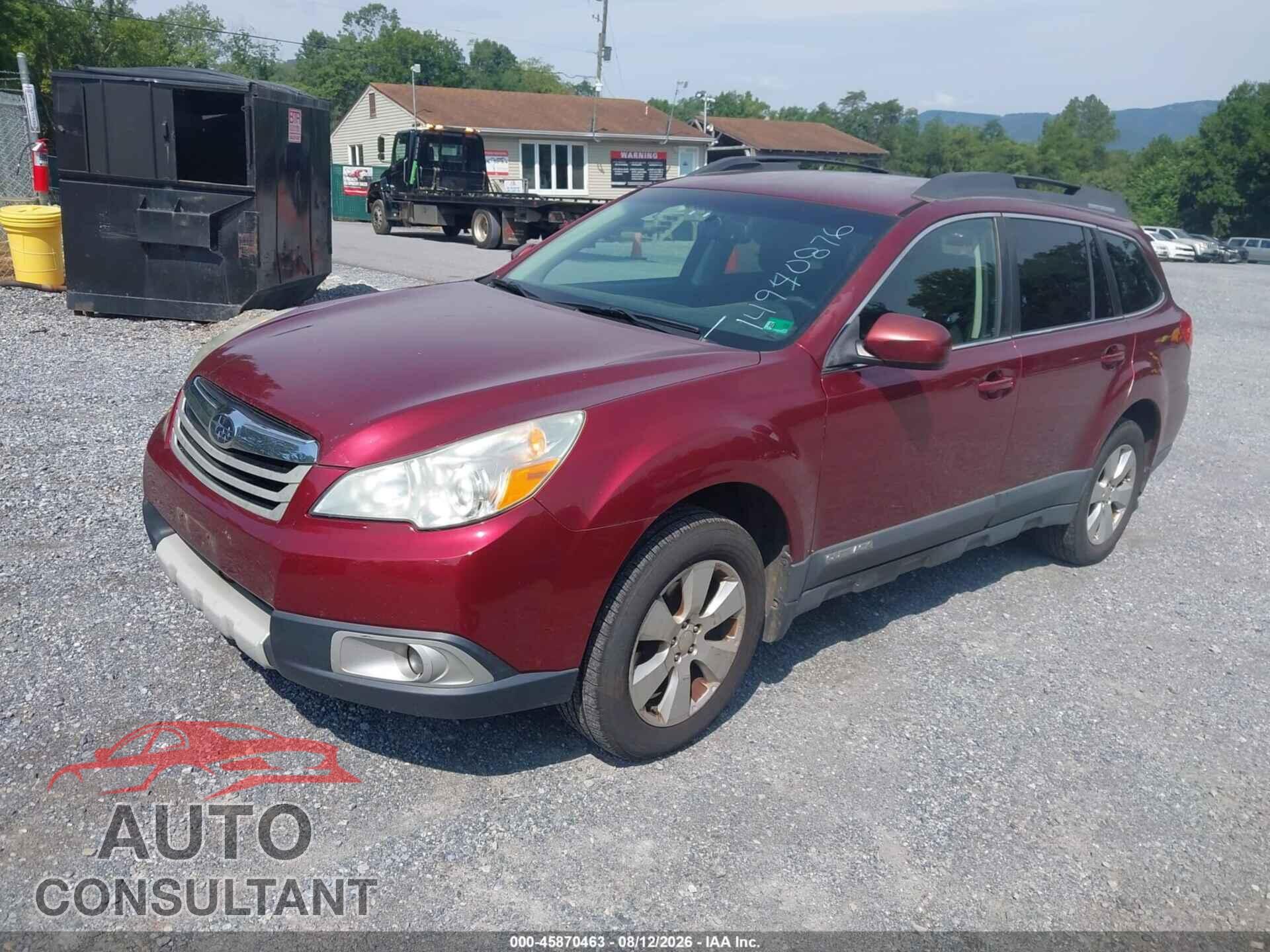 SUBARU OUTBACK 2012 - 4S4BRCCC8C3264992