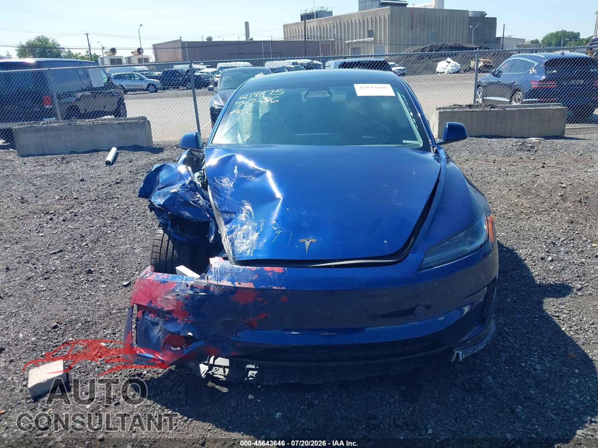 TESLA MODEL 3 2024 - 5YJ3E1EA8RF848406