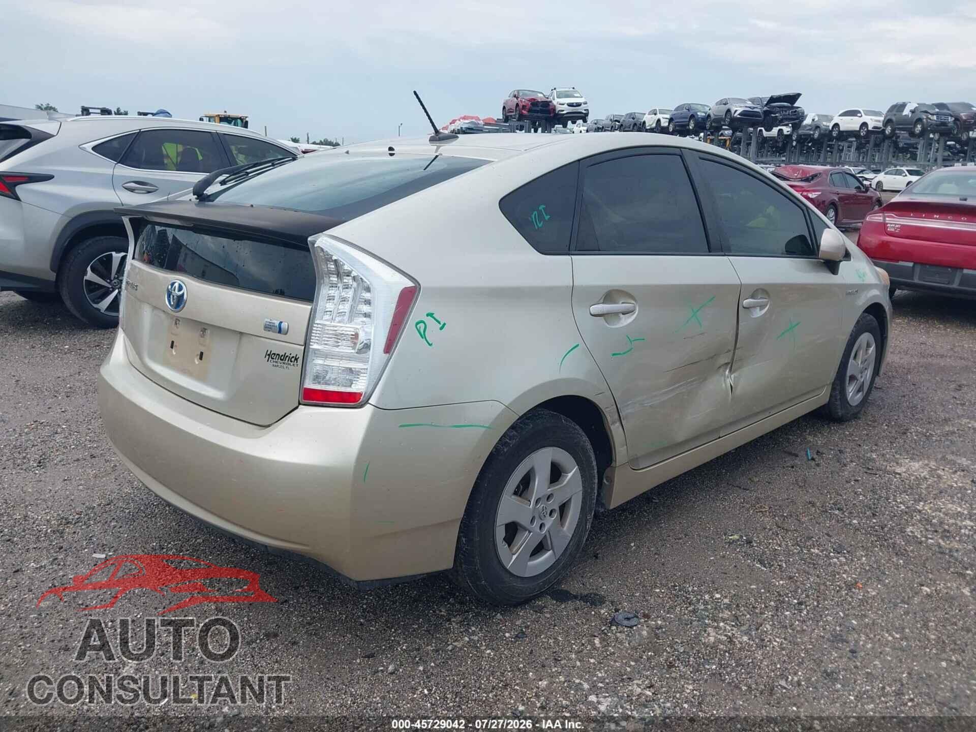 TOYOTA PRIUS 2011 - JTDKN3DU4B0270604