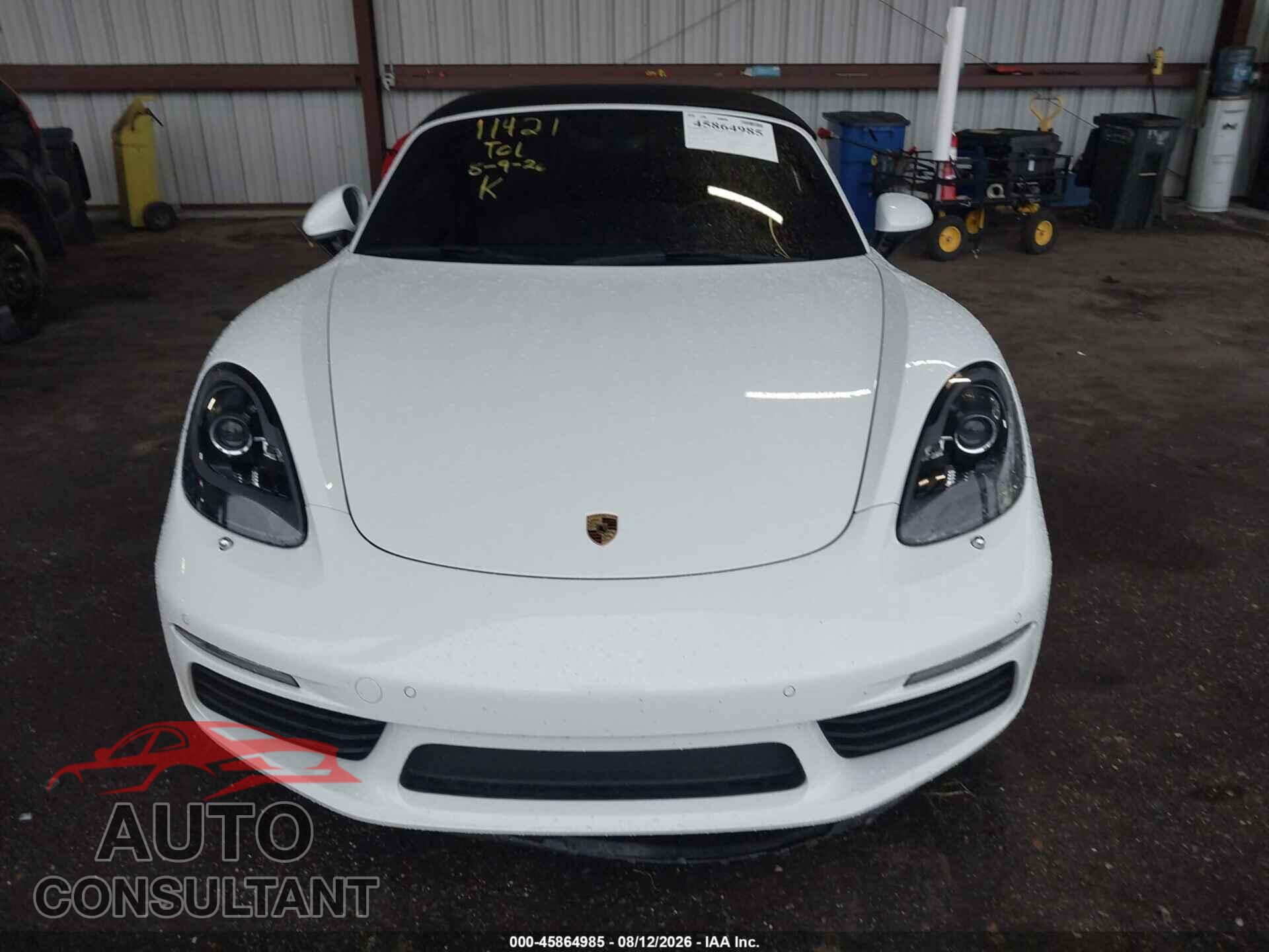 PORSCHE 718 BOXSTER 2017 - WP0CB2A83HS241171