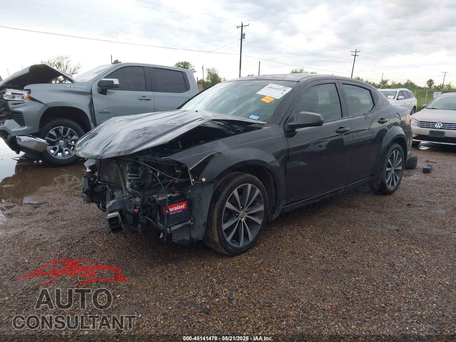 DODGE AVENGER 2012 - 1C3CDZAB0CN110919