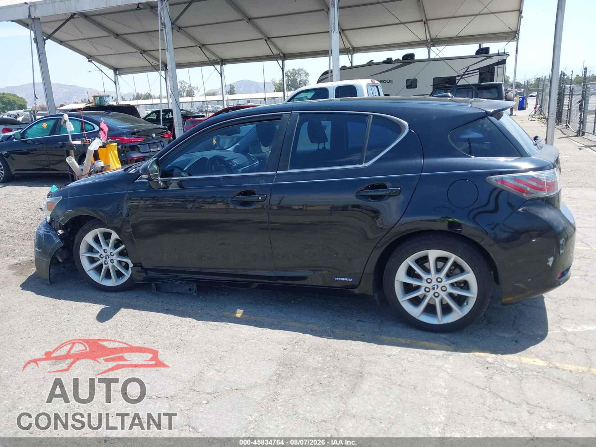 LEXUS CT 200H 2012 - JTHKD5BH6C2098889