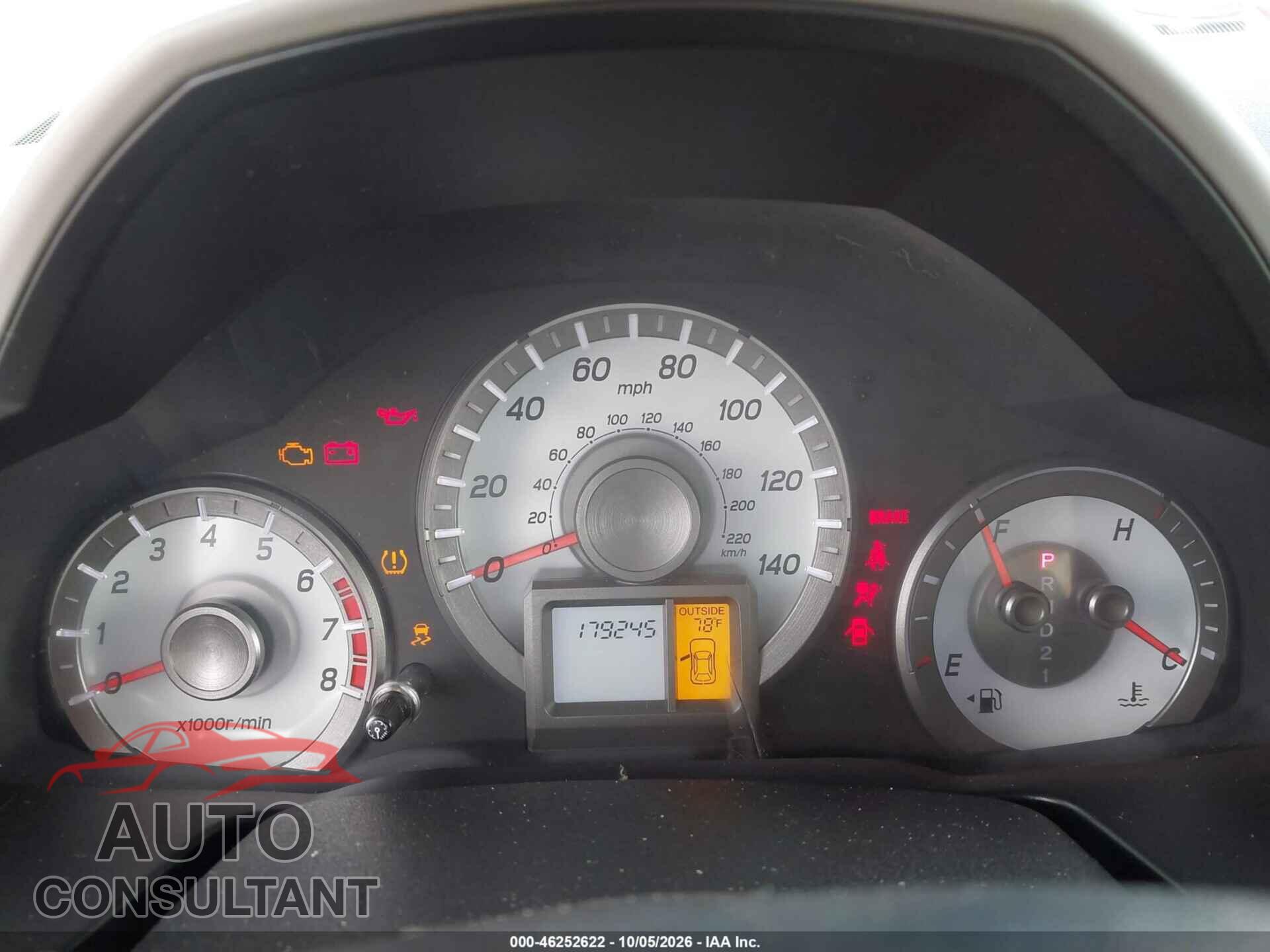 HONDA PILOT 2012 - 5FNYF3H58CB017105