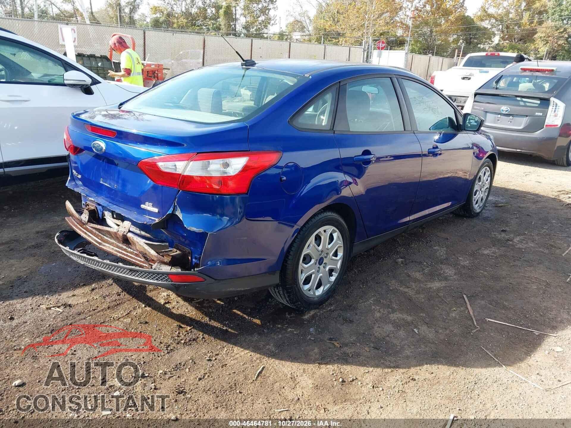FORD FOCUS 2012 - 1FAHP3F2XCL461370