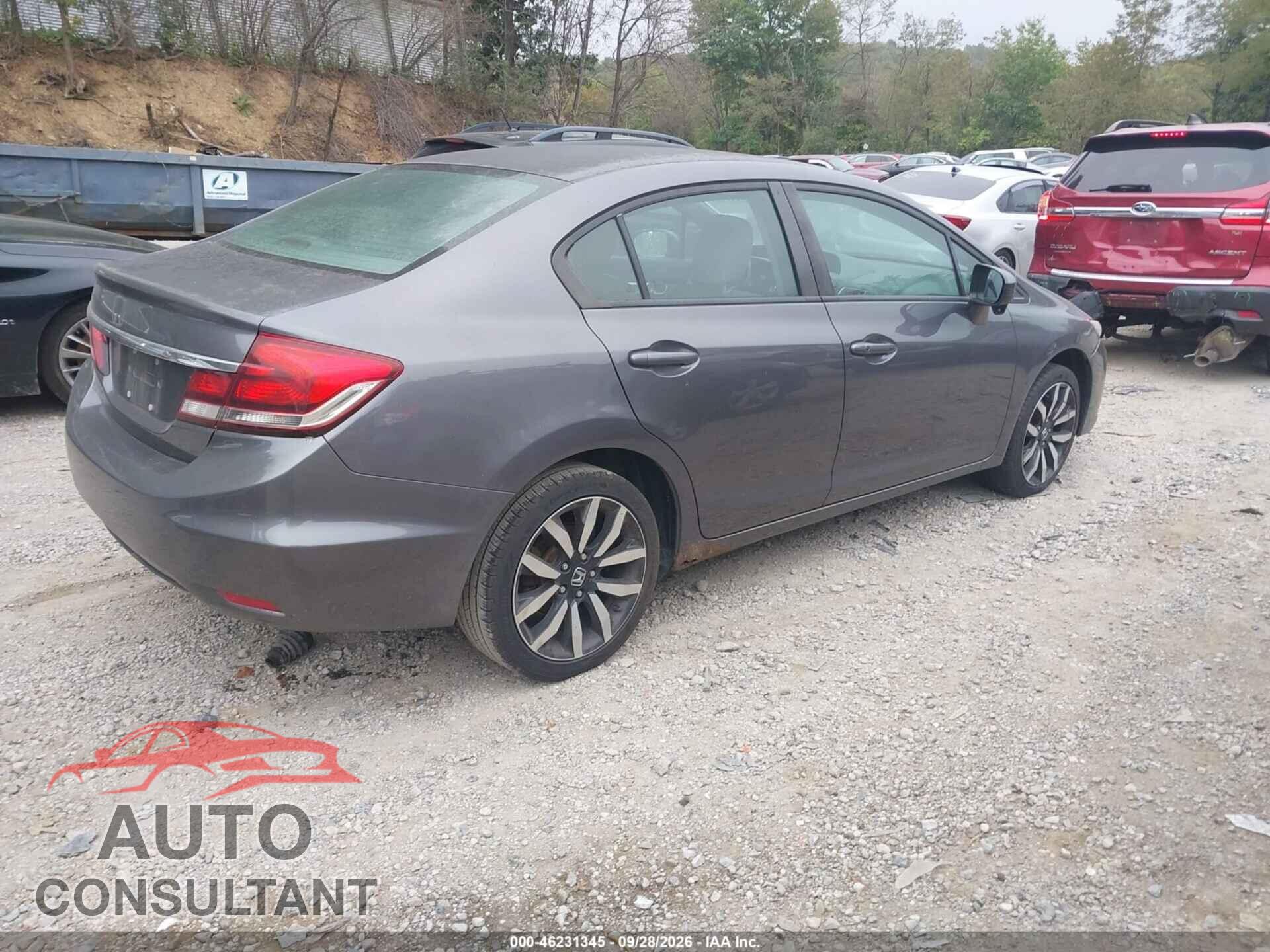 HONDA CIVIC 2014 - 19XFB2F95EE247227