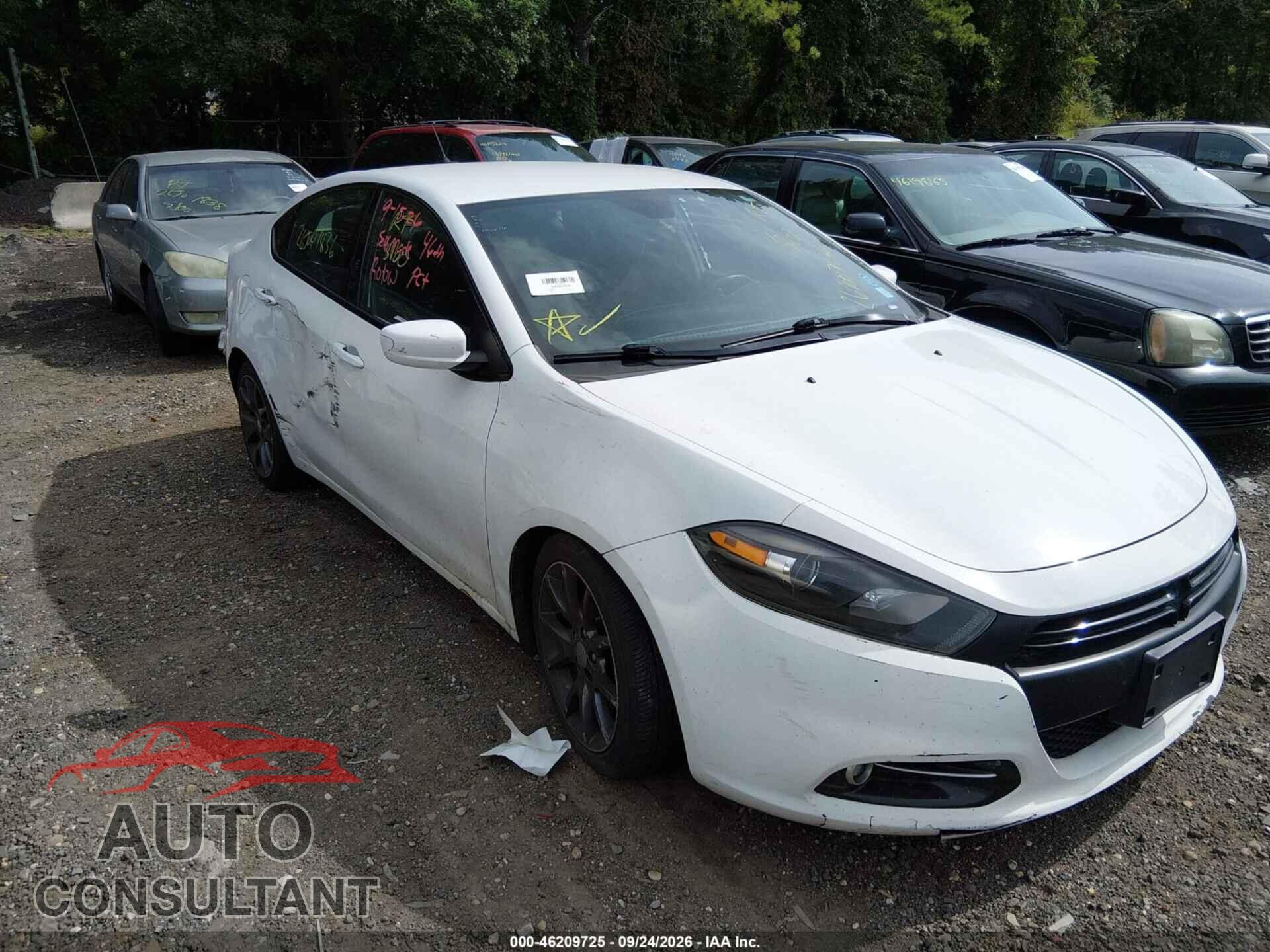 DODGE DART 2015 - 1C3CDFBB2FD422392