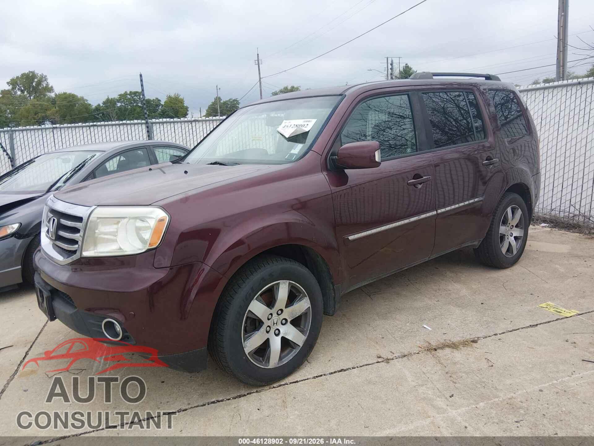 HONDA PILOT 2012 - 5FNYF4H91CB024311