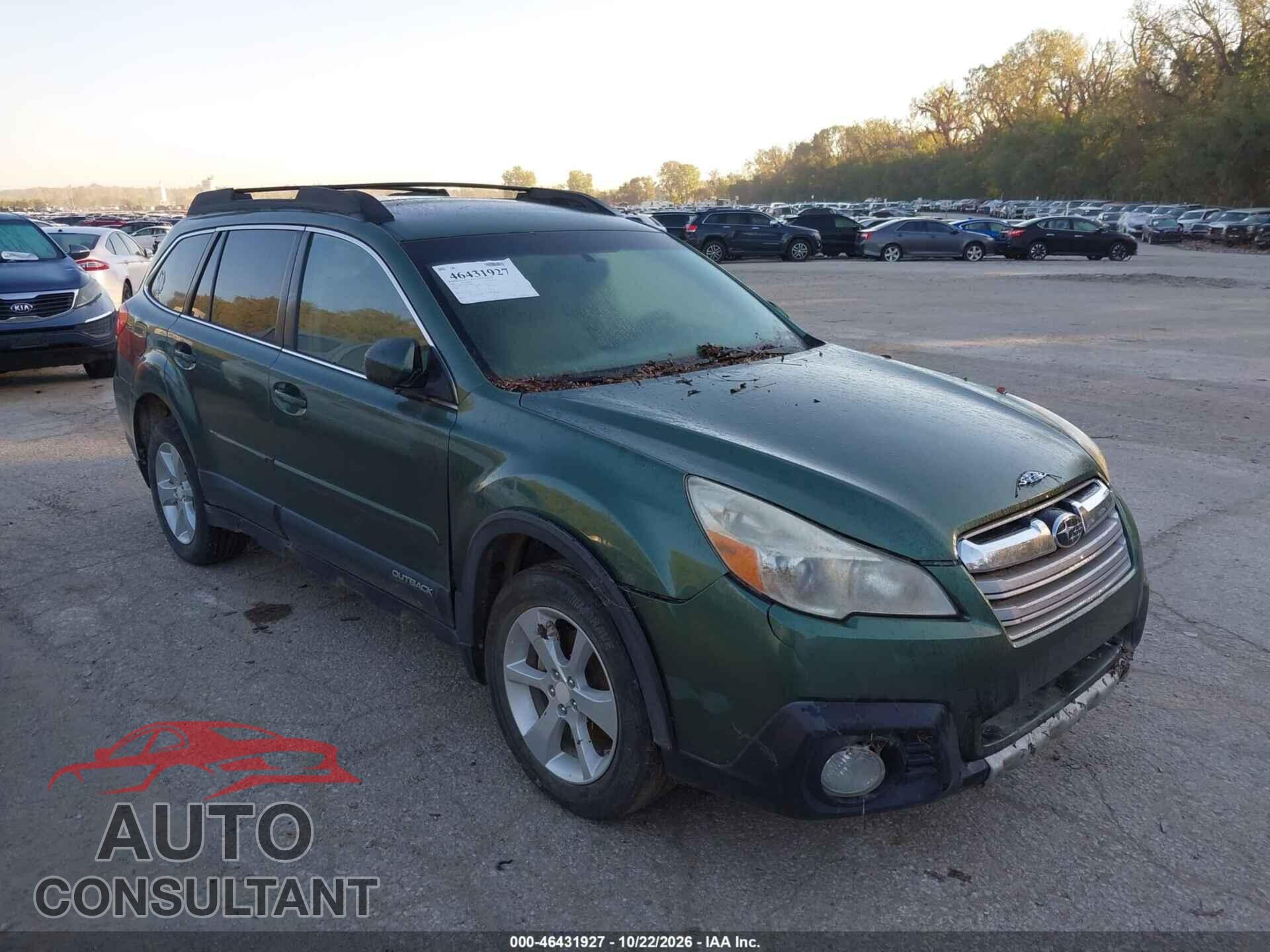 SUBARU OUTBACK 2014 - 4S4BRCDC7E3261986