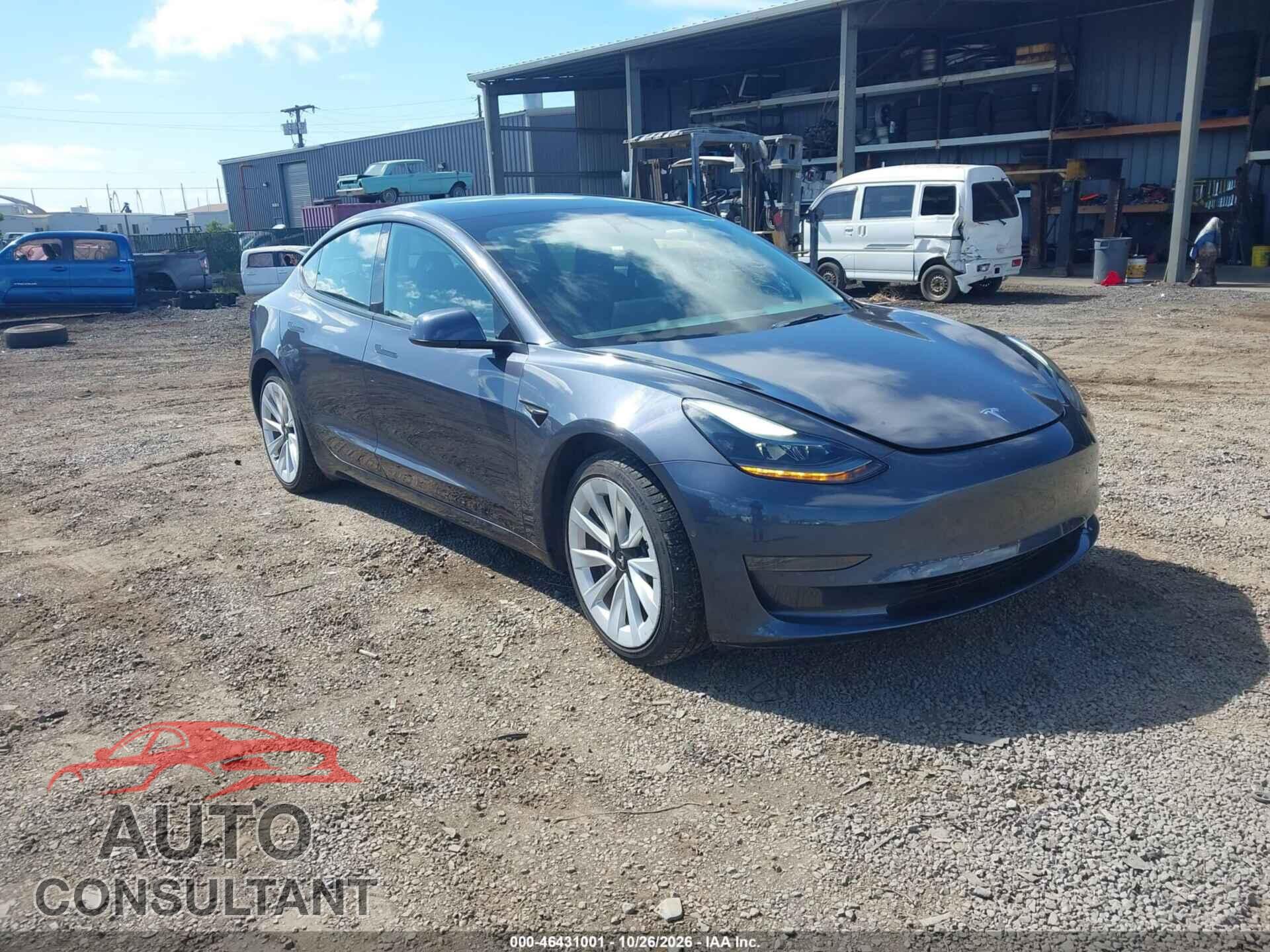 TESLA MODEL 3 2022 - 5YJ3E1EA9NF349639