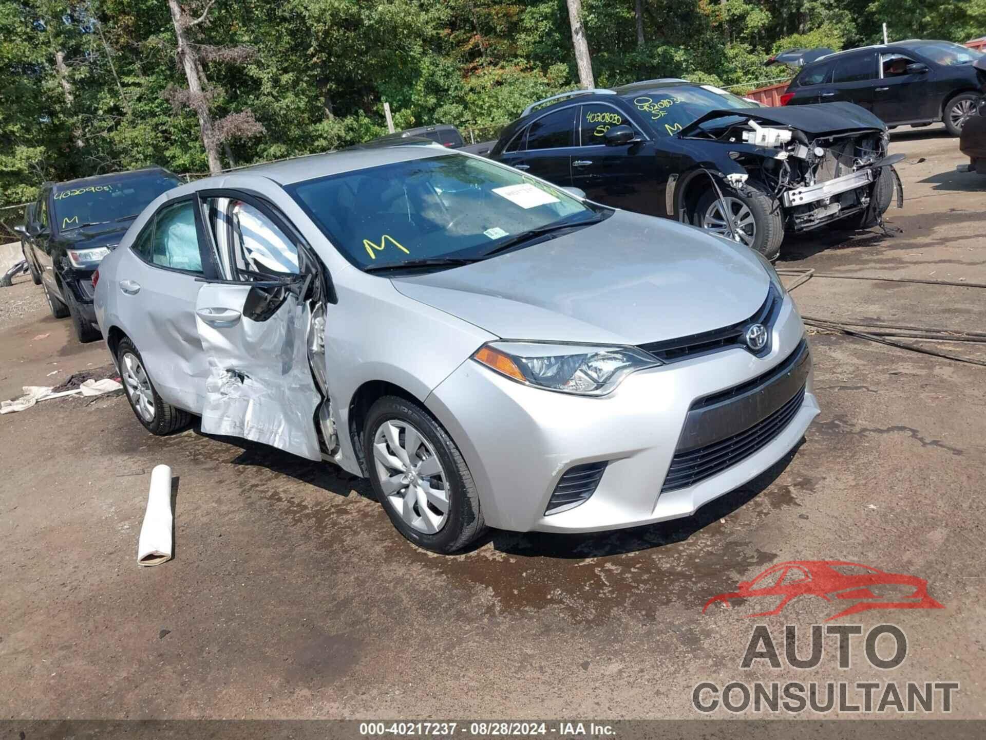 TOYOTA COROLLA 2016 - 2T1BURHE6GC636634